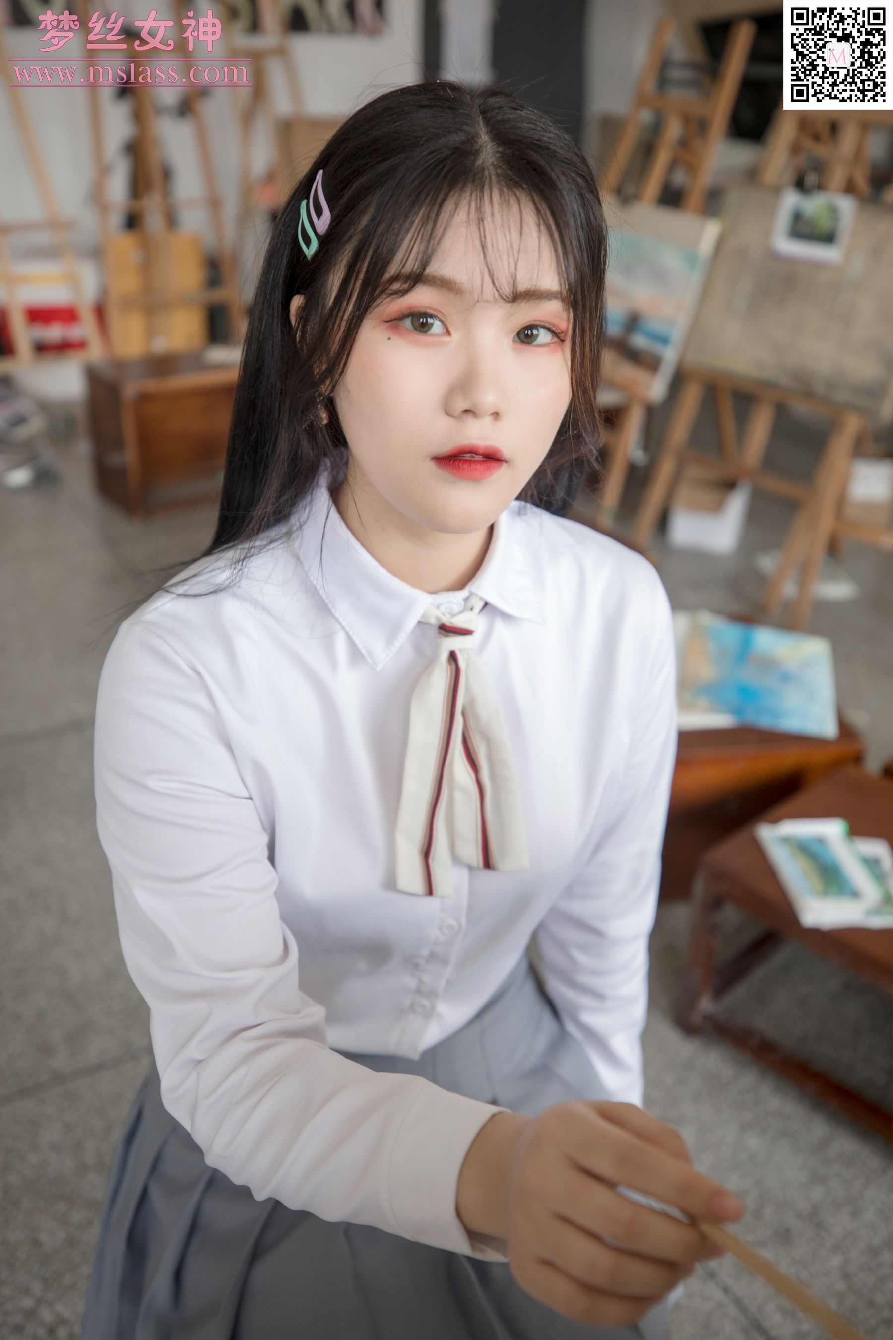 恬恬 画室乖乖女-图3