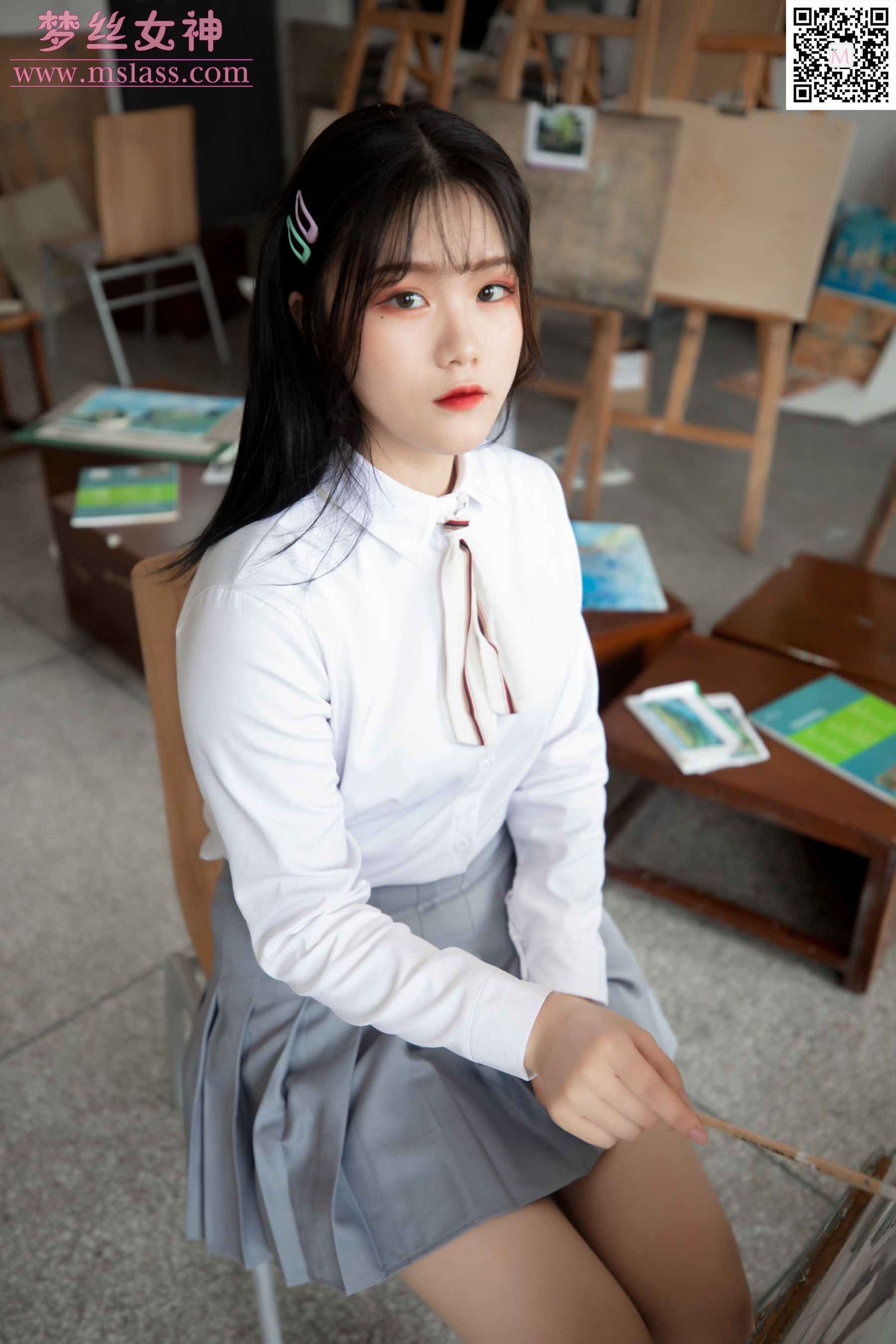 恬恬 画室乖乖女-图4