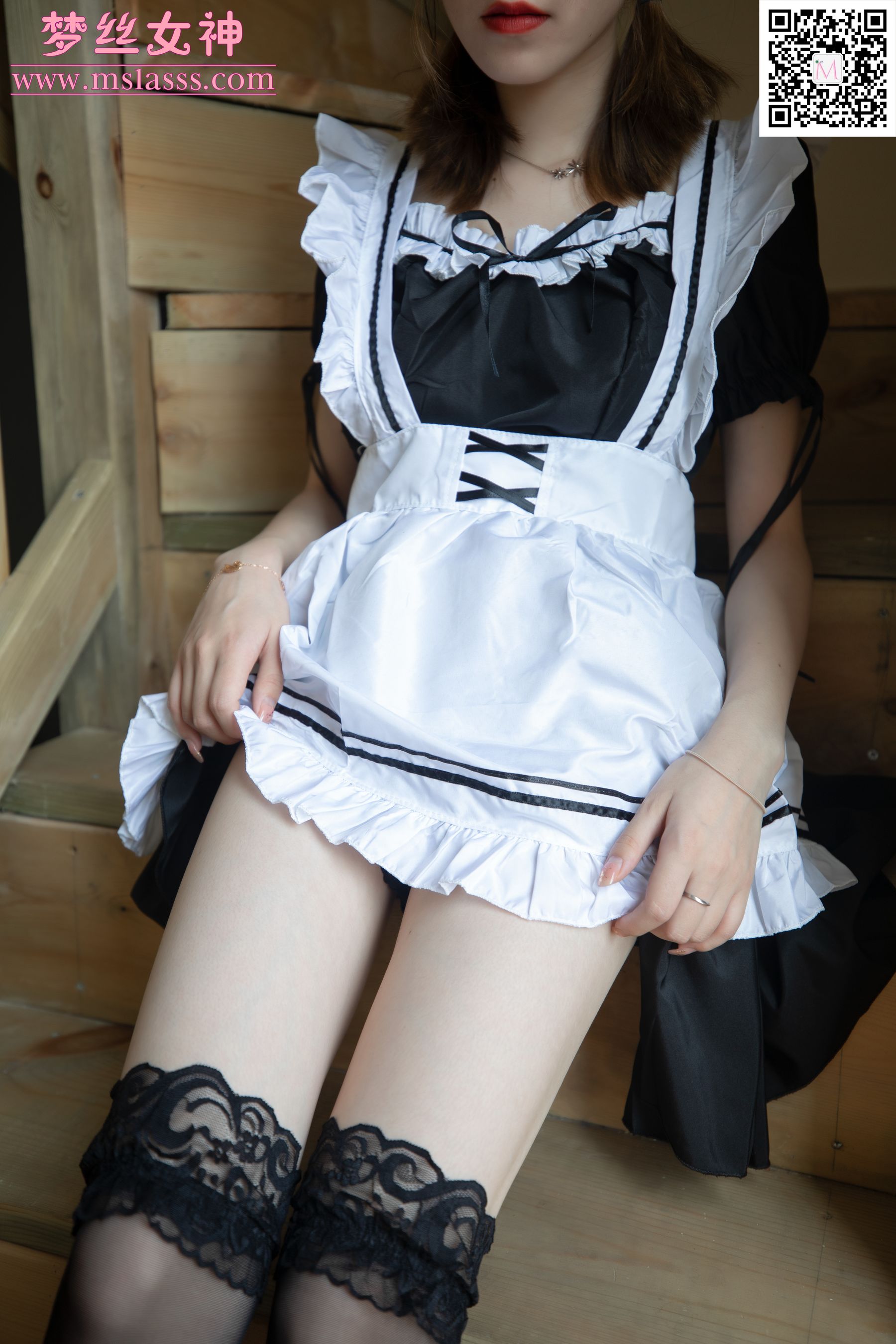 晓晓 蕾丝女仆-图50