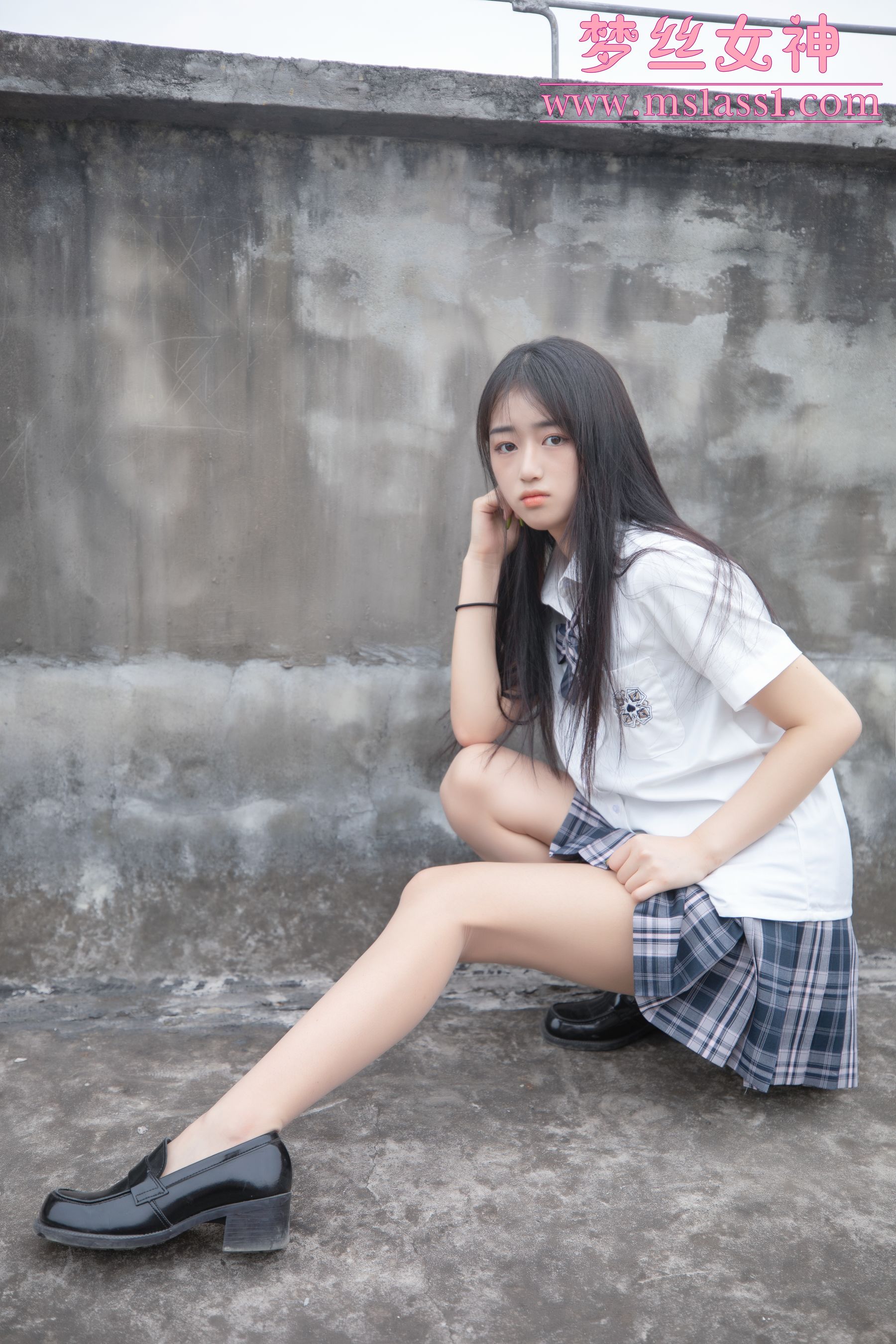 王娇娇 天台JK少女-图20