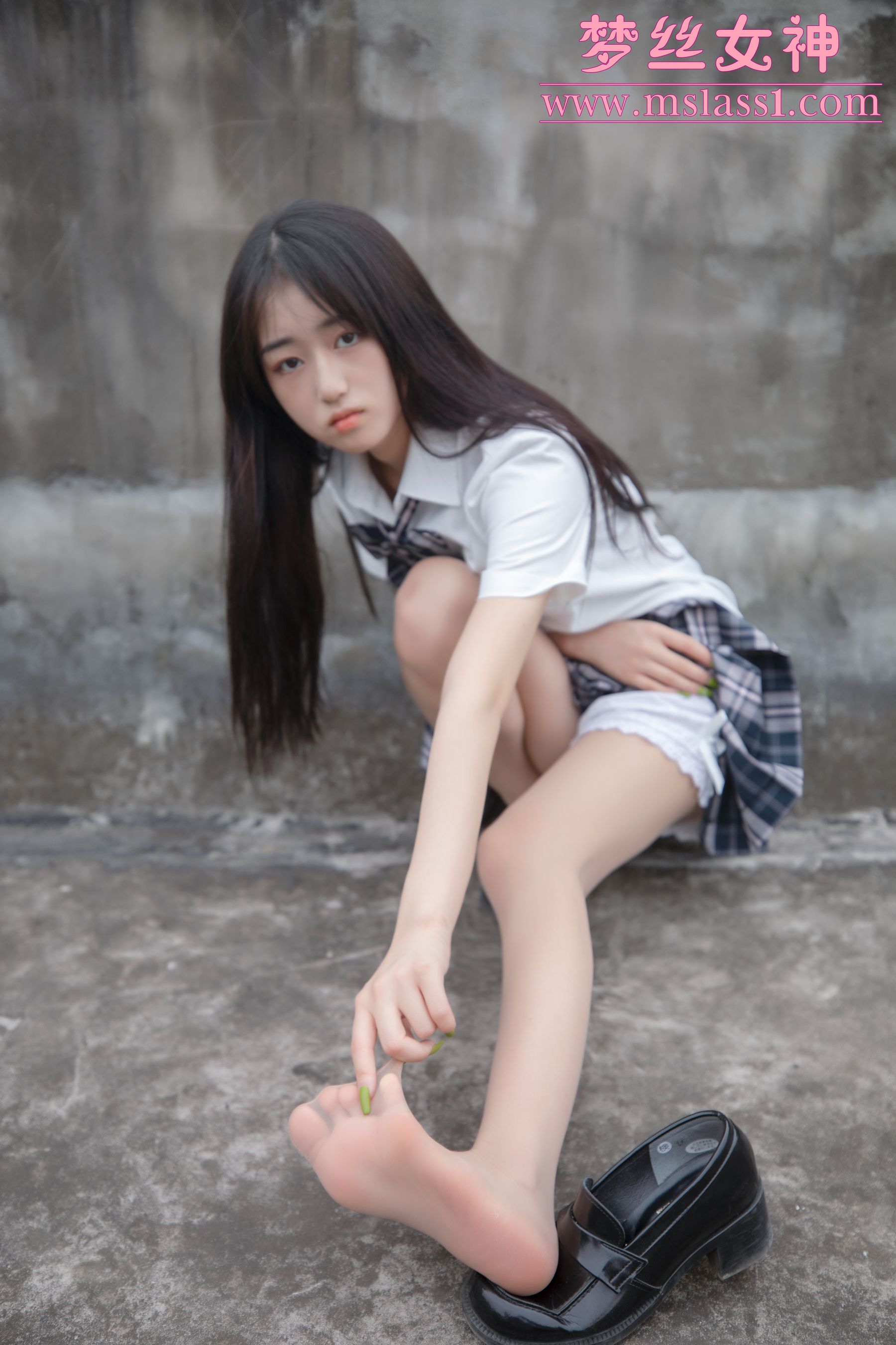 王娇娇 天台JK少女-图54