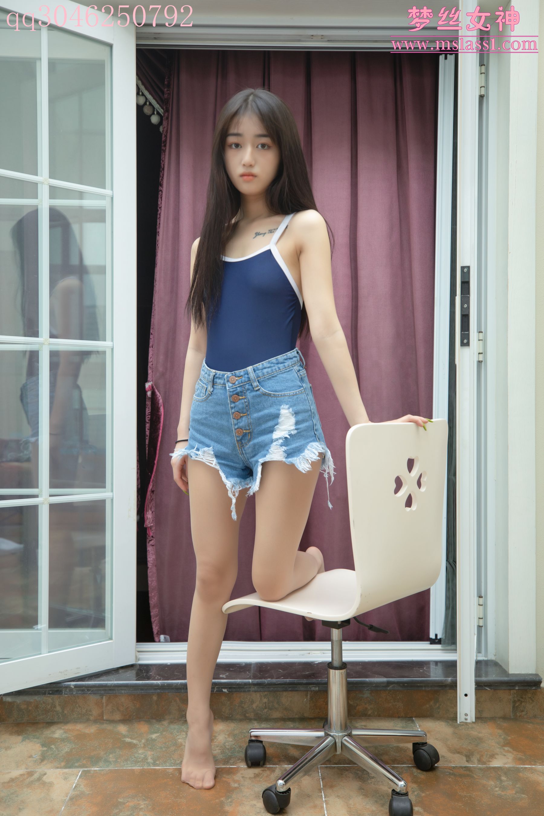 王娇娇 死库水牛仔-图24