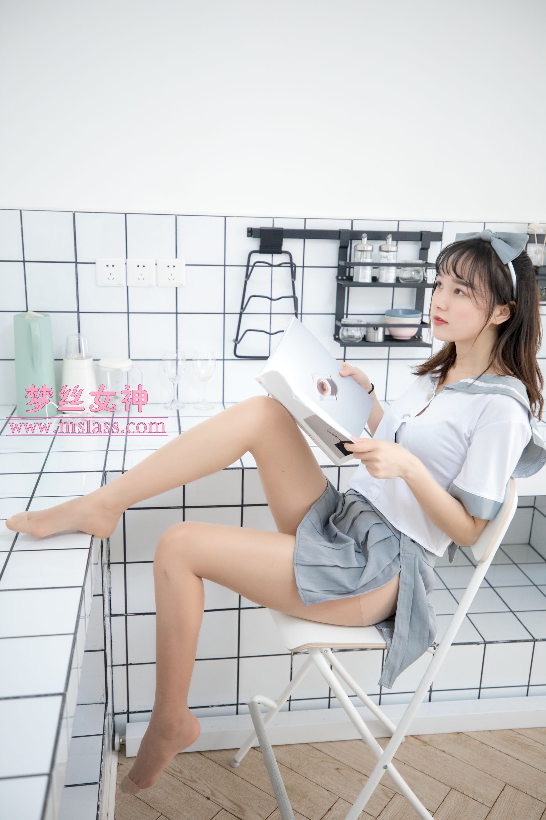 玥玥 白色丝袜空间-图20