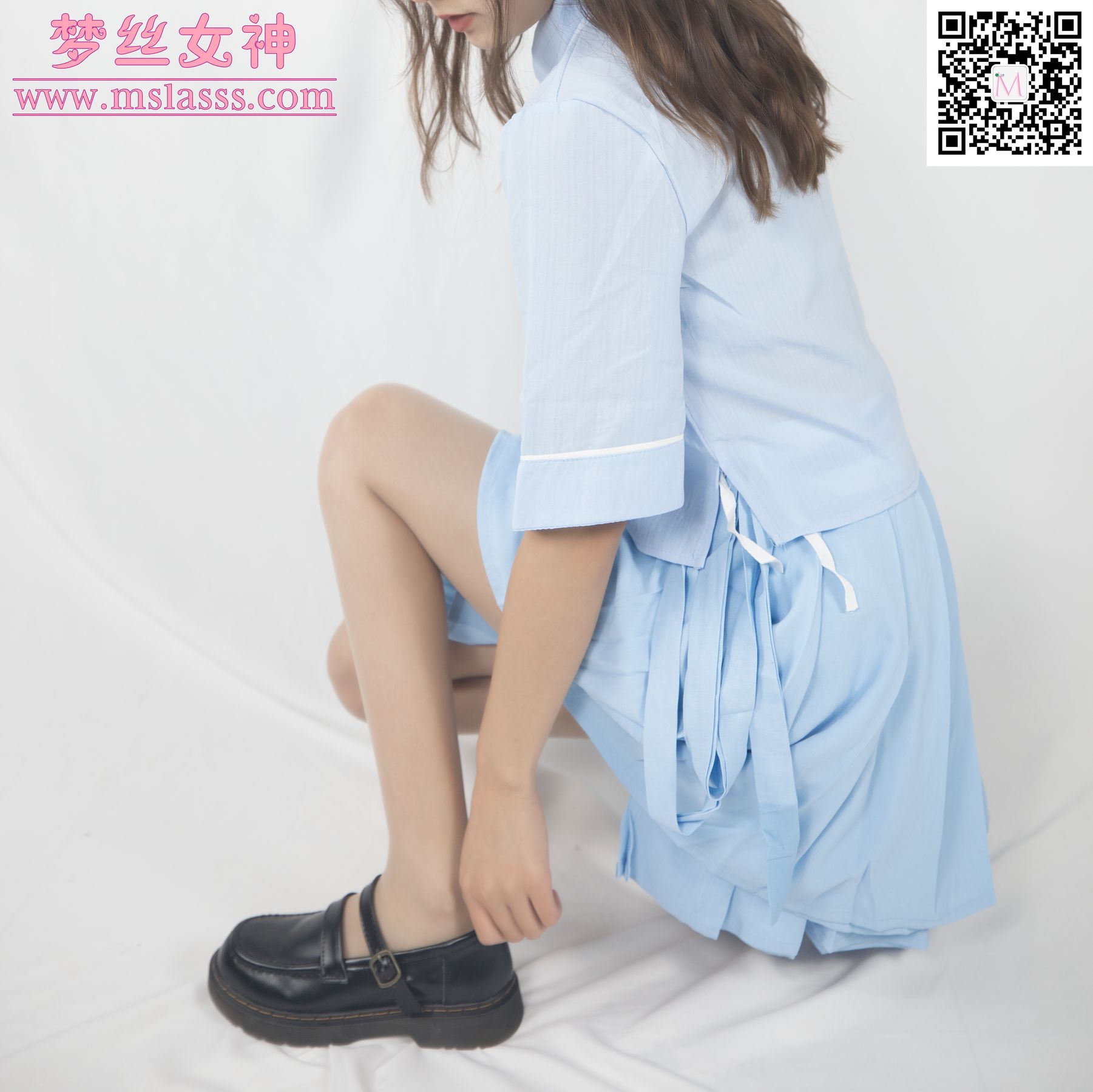 玥玥 蓝色古装仙女颜值-图1