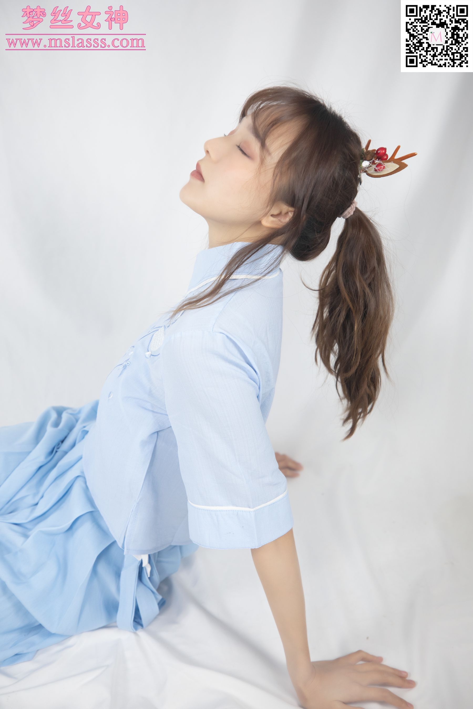 玥玥 蓝色古装仙女颜值-图49