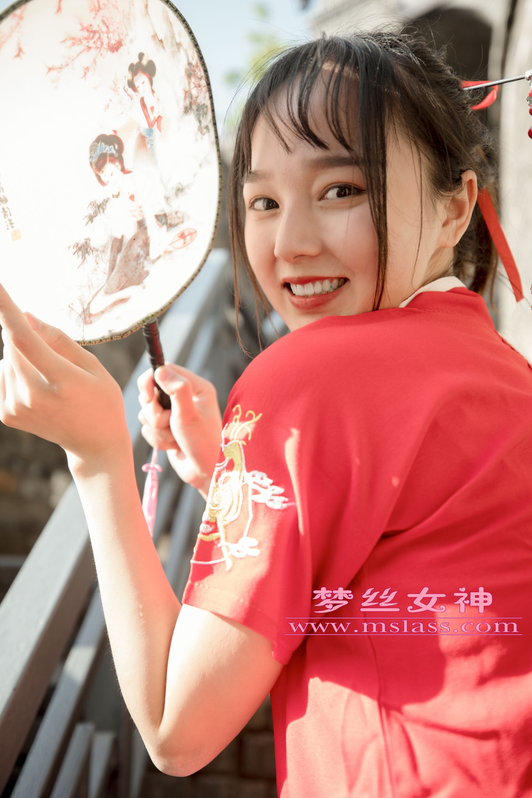 玥玥 长城古风少女-图9