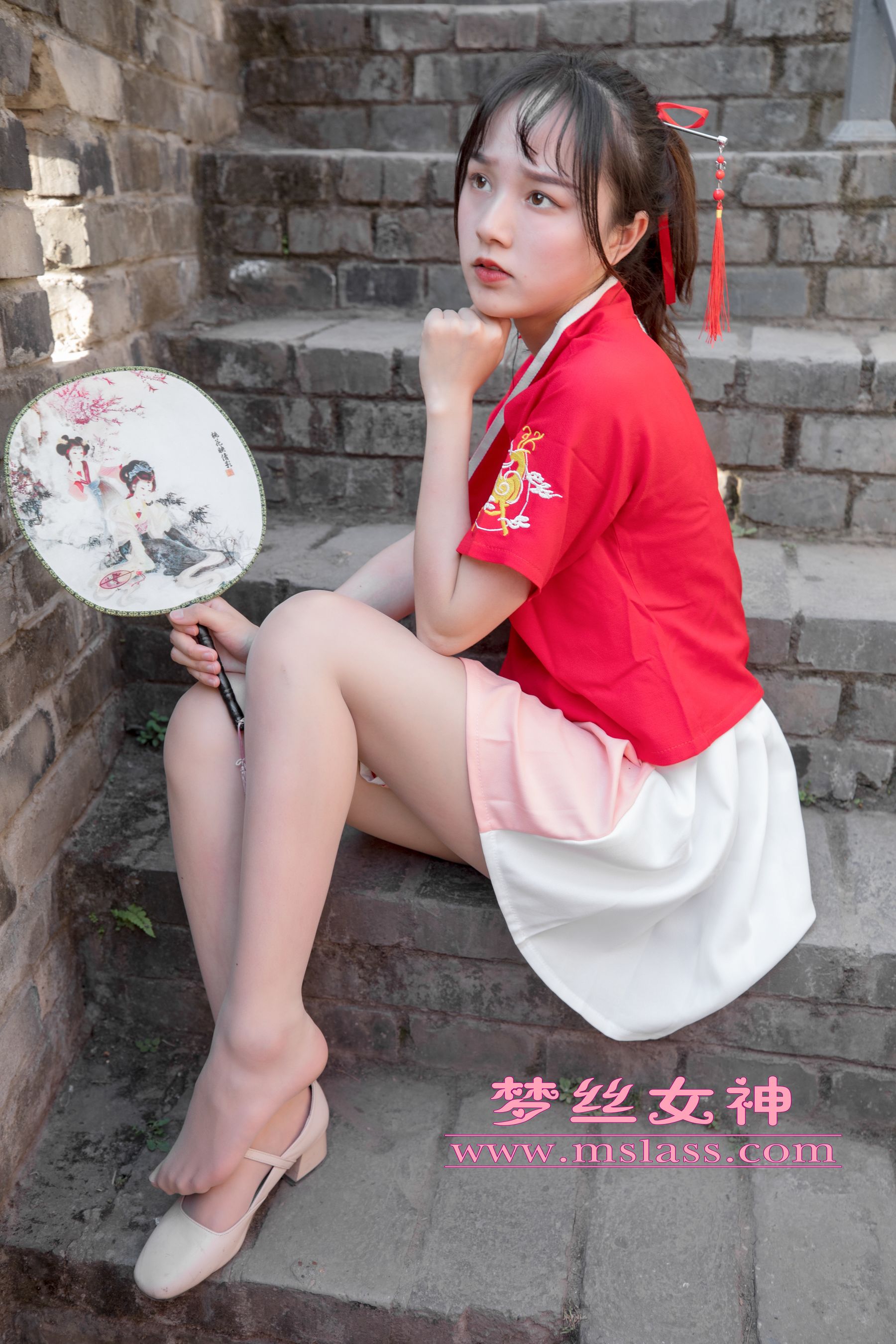 玥玥 长城古风少女-图20
