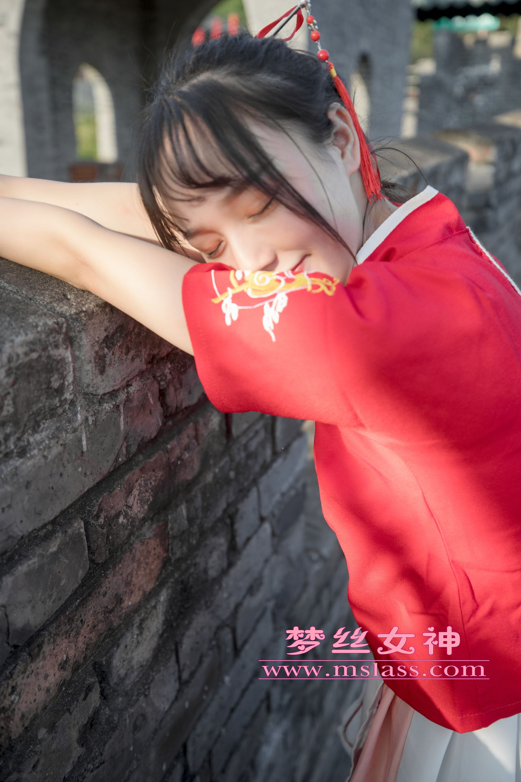 玥玥 长城古风少女-图24