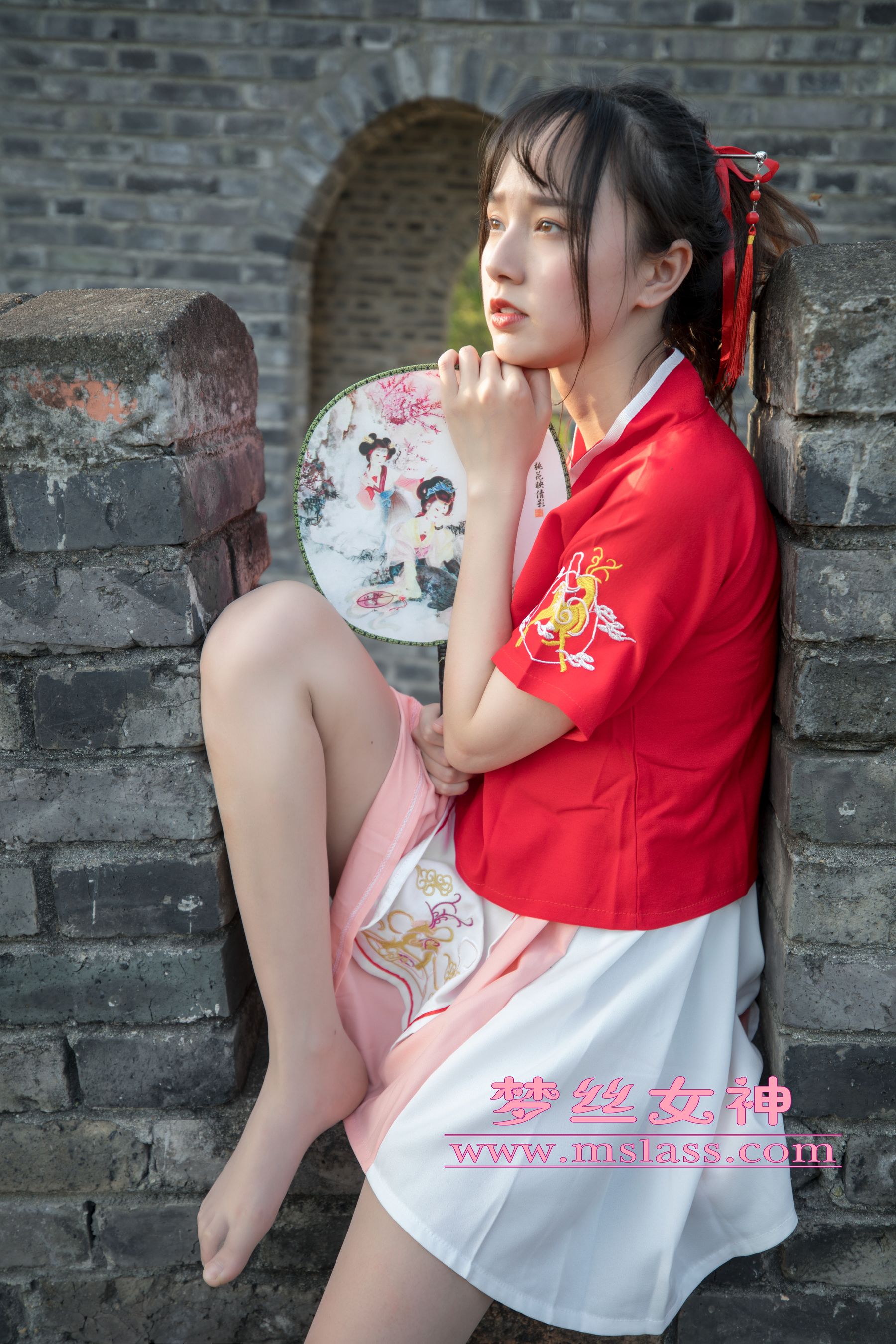 玥玥 长城古风少女-图26