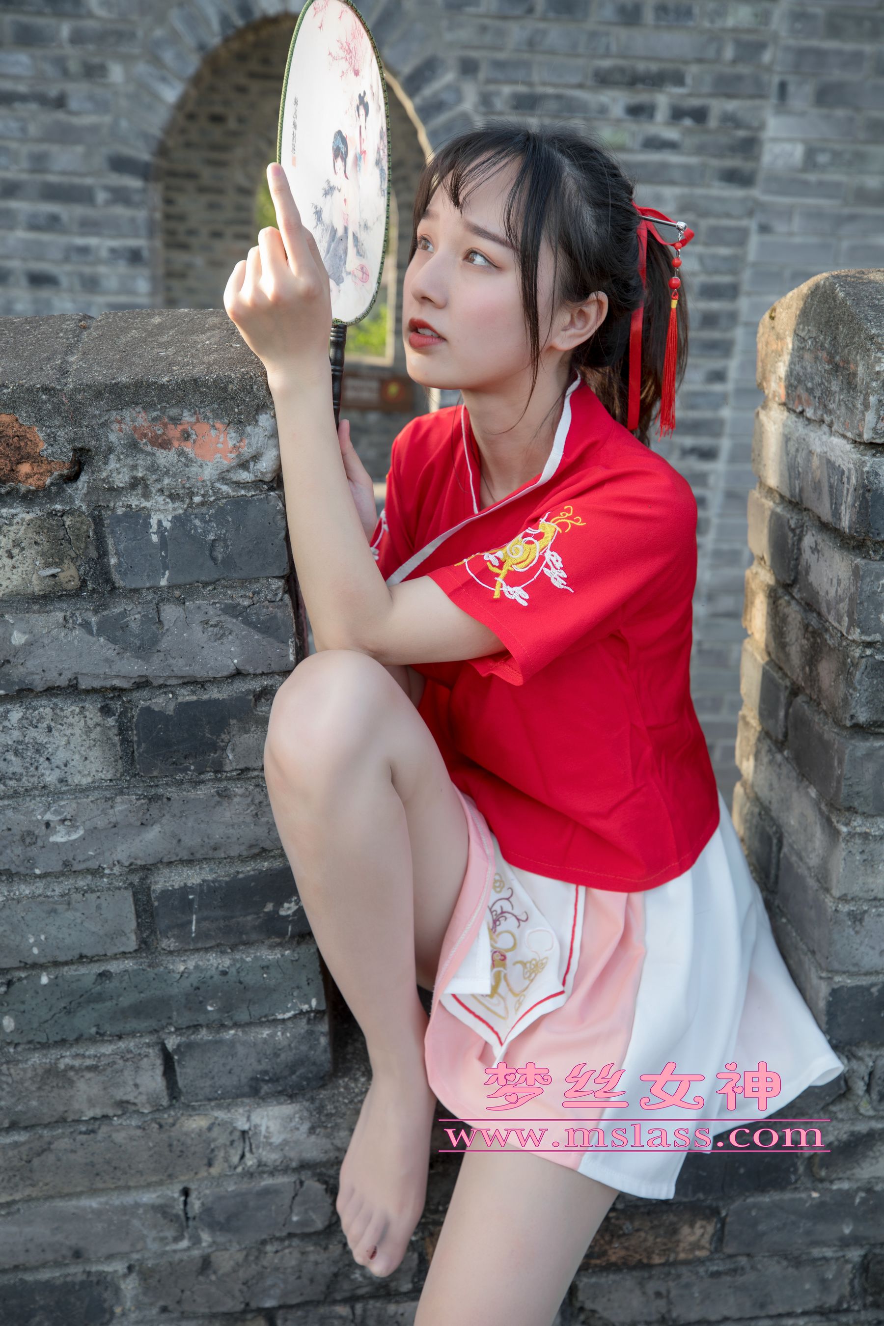 玥玥 长城古风少女-图36