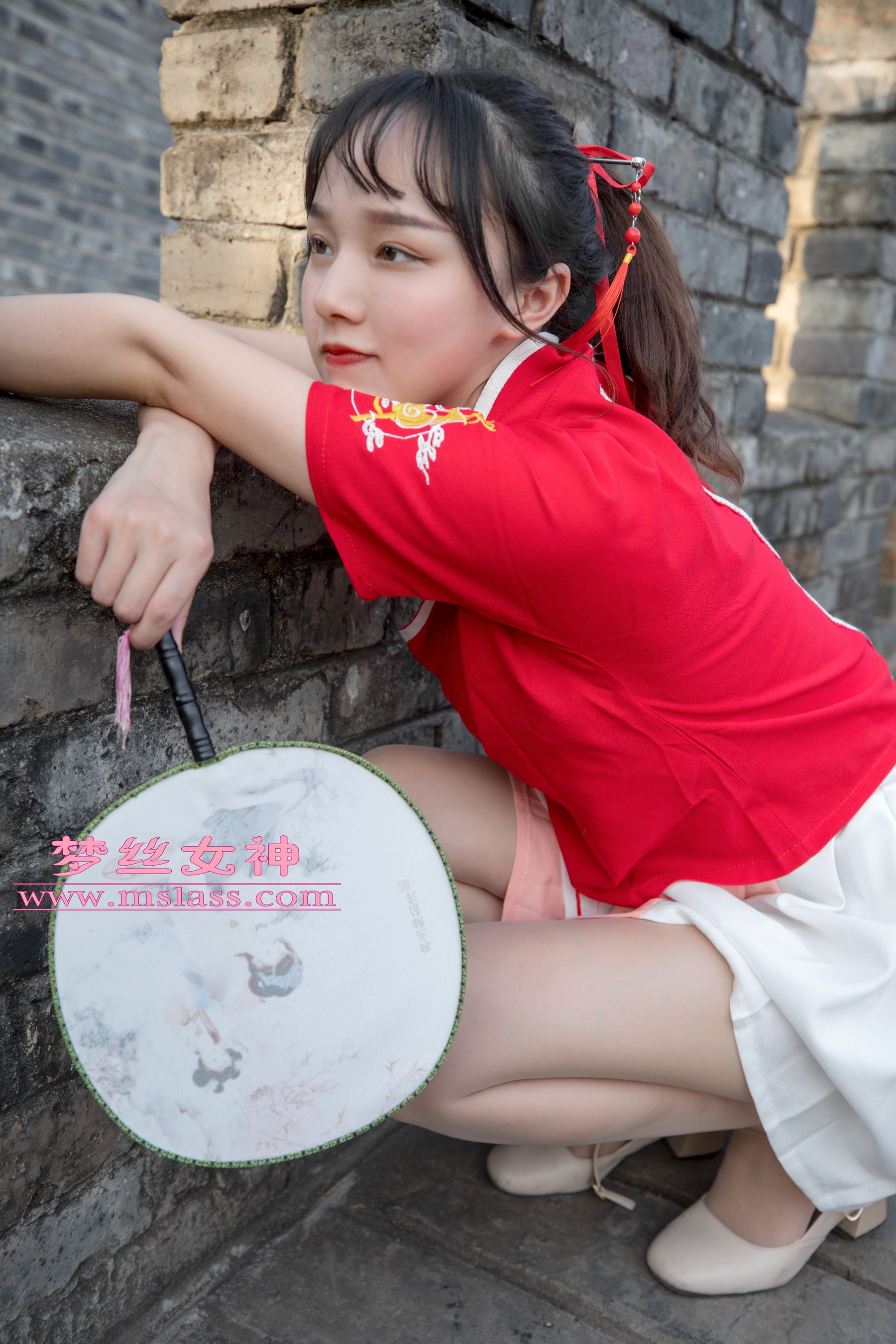 玥玥 长城古风少女-图46