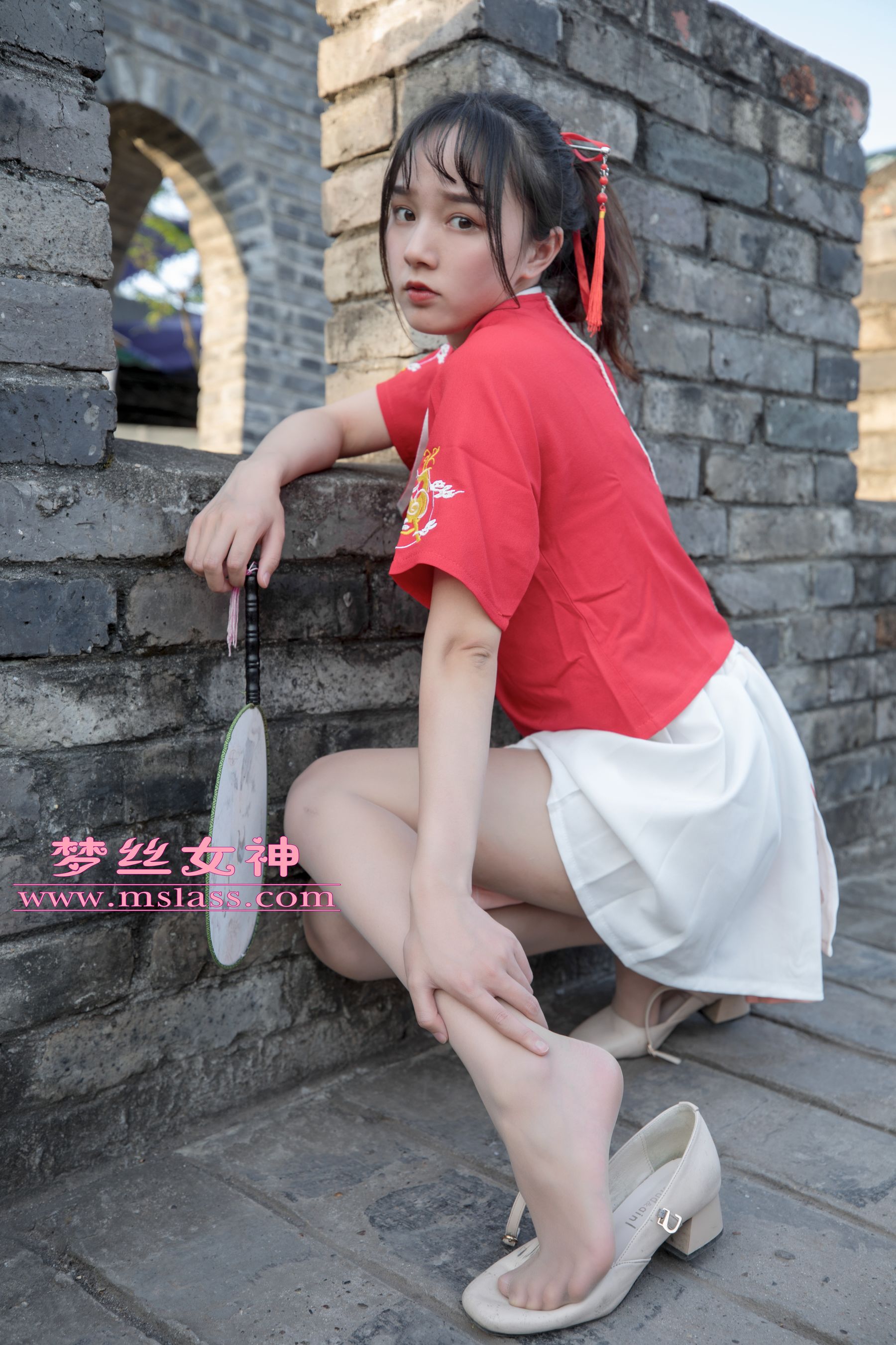 玥玥 长城古风少女-图48