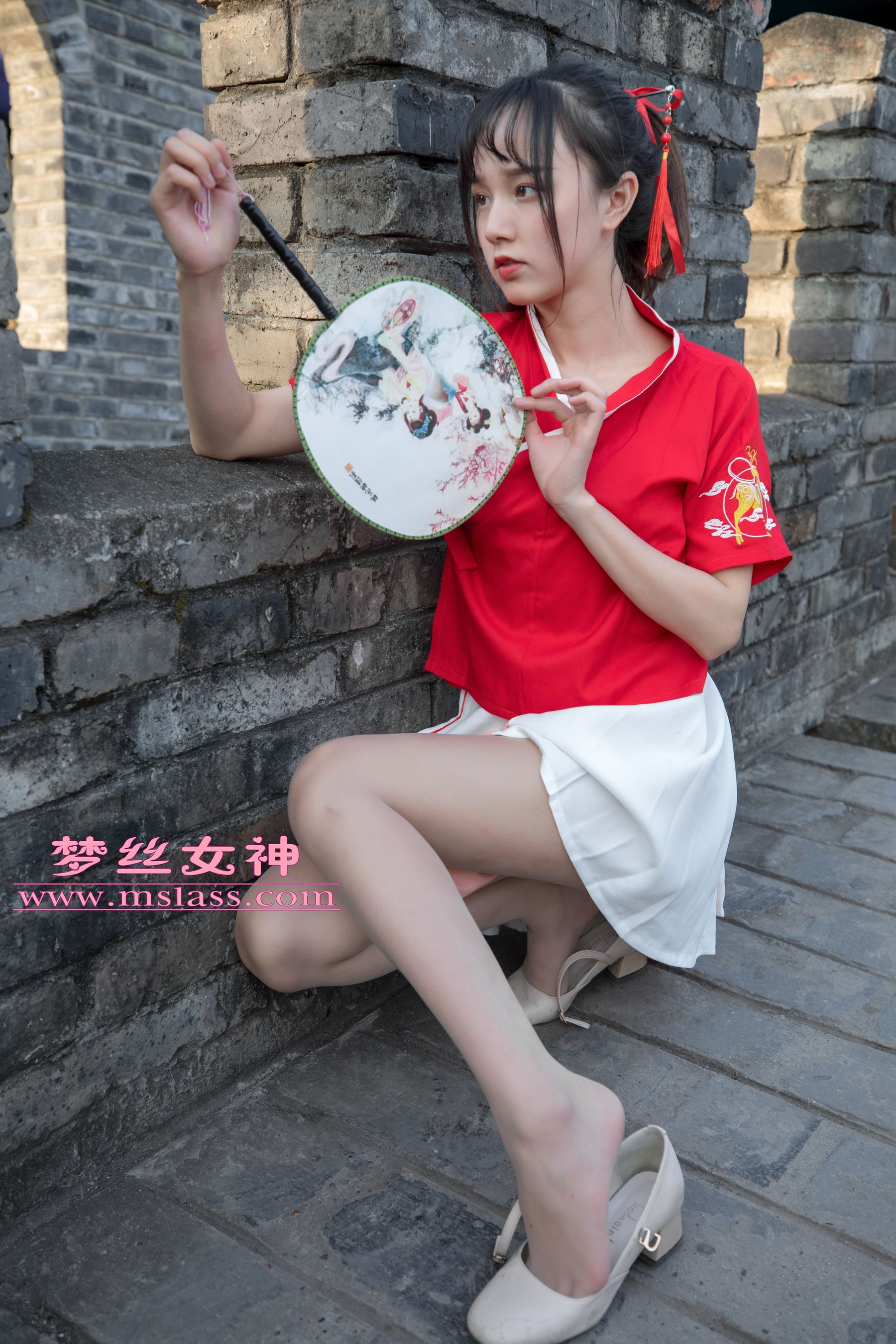 玥玥 长城古风少女-图50