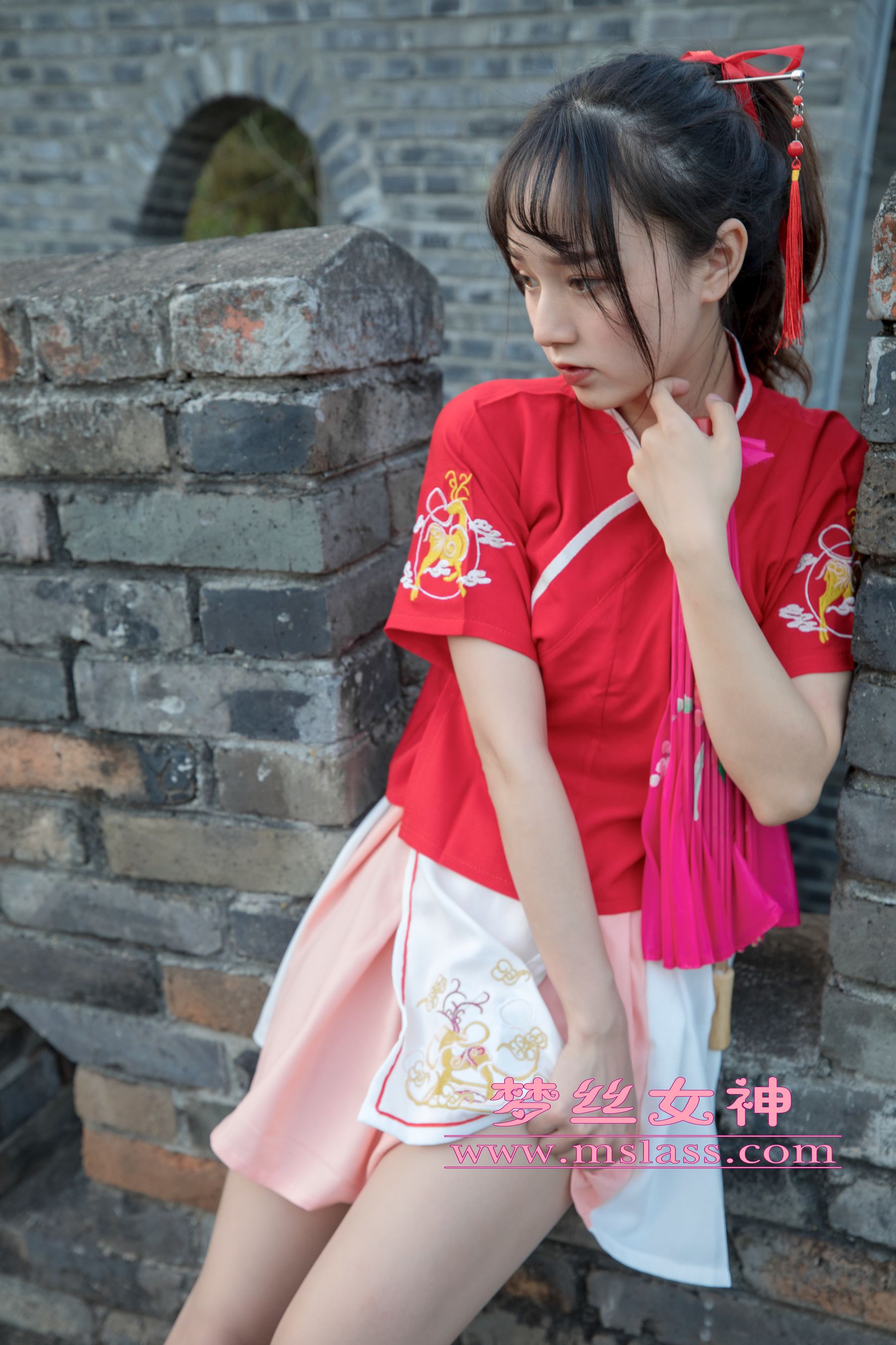 玥玥 长城古风少女-图76