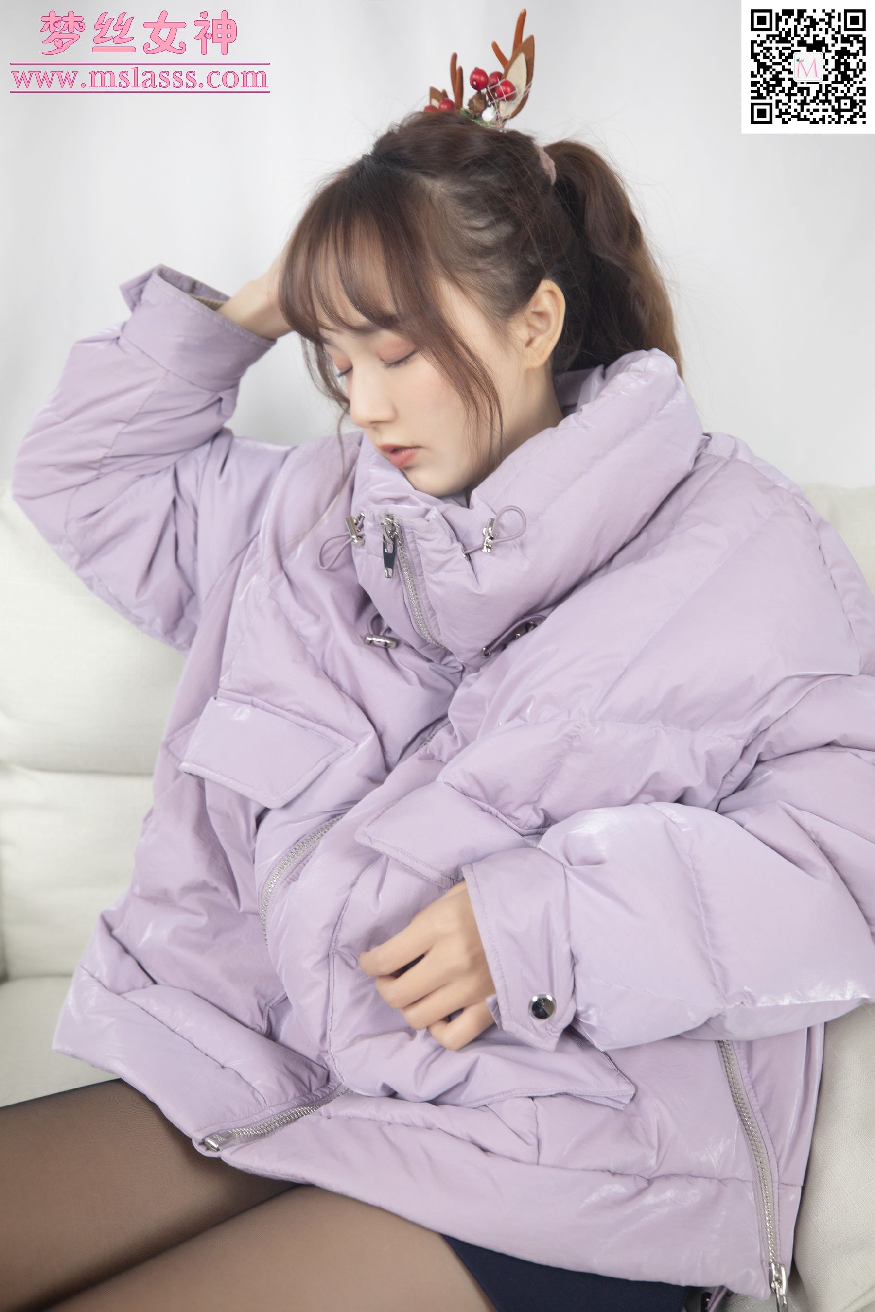 玥玥 黑丝迷人-图1