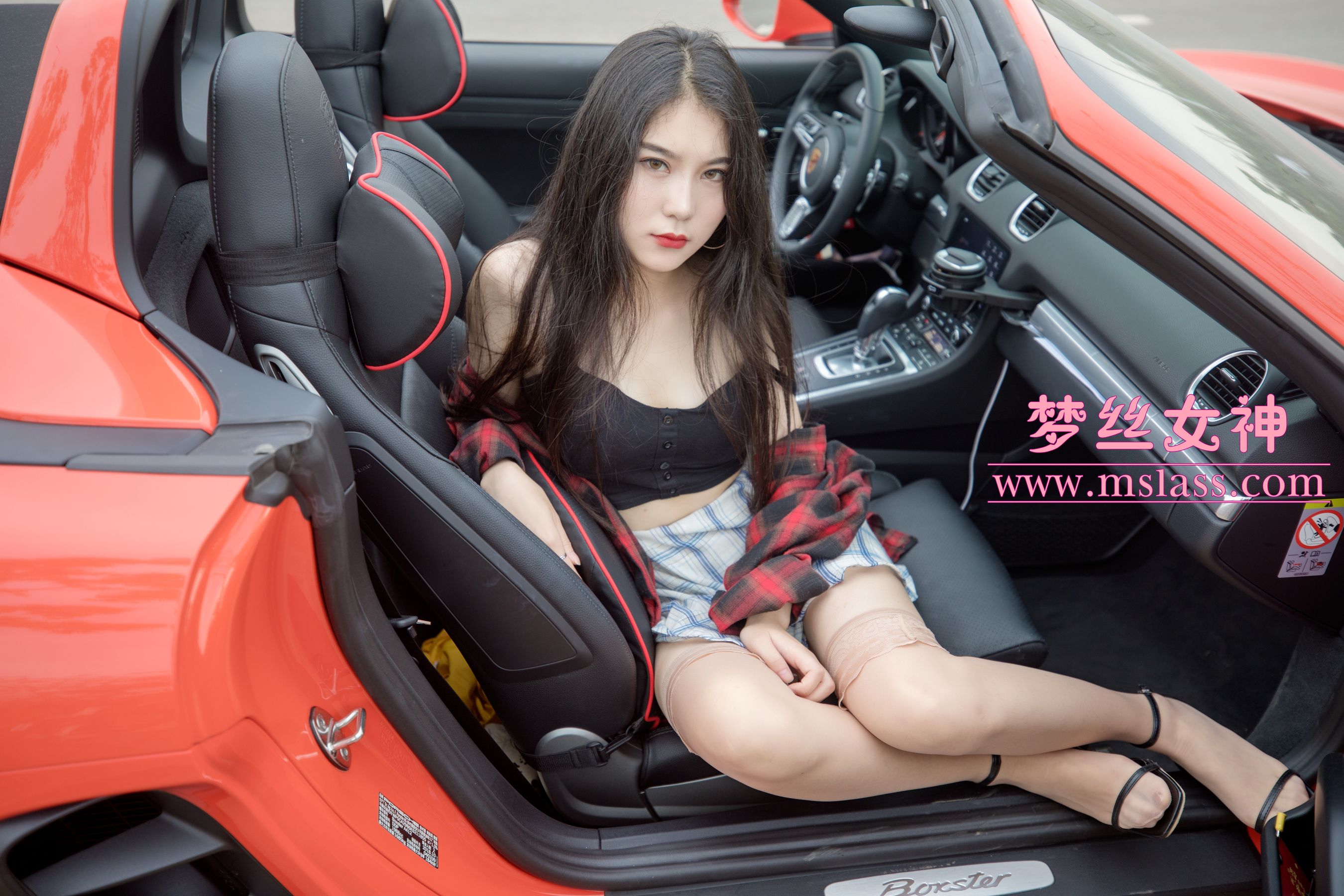 苏安希 跑车丝袜女神-图13