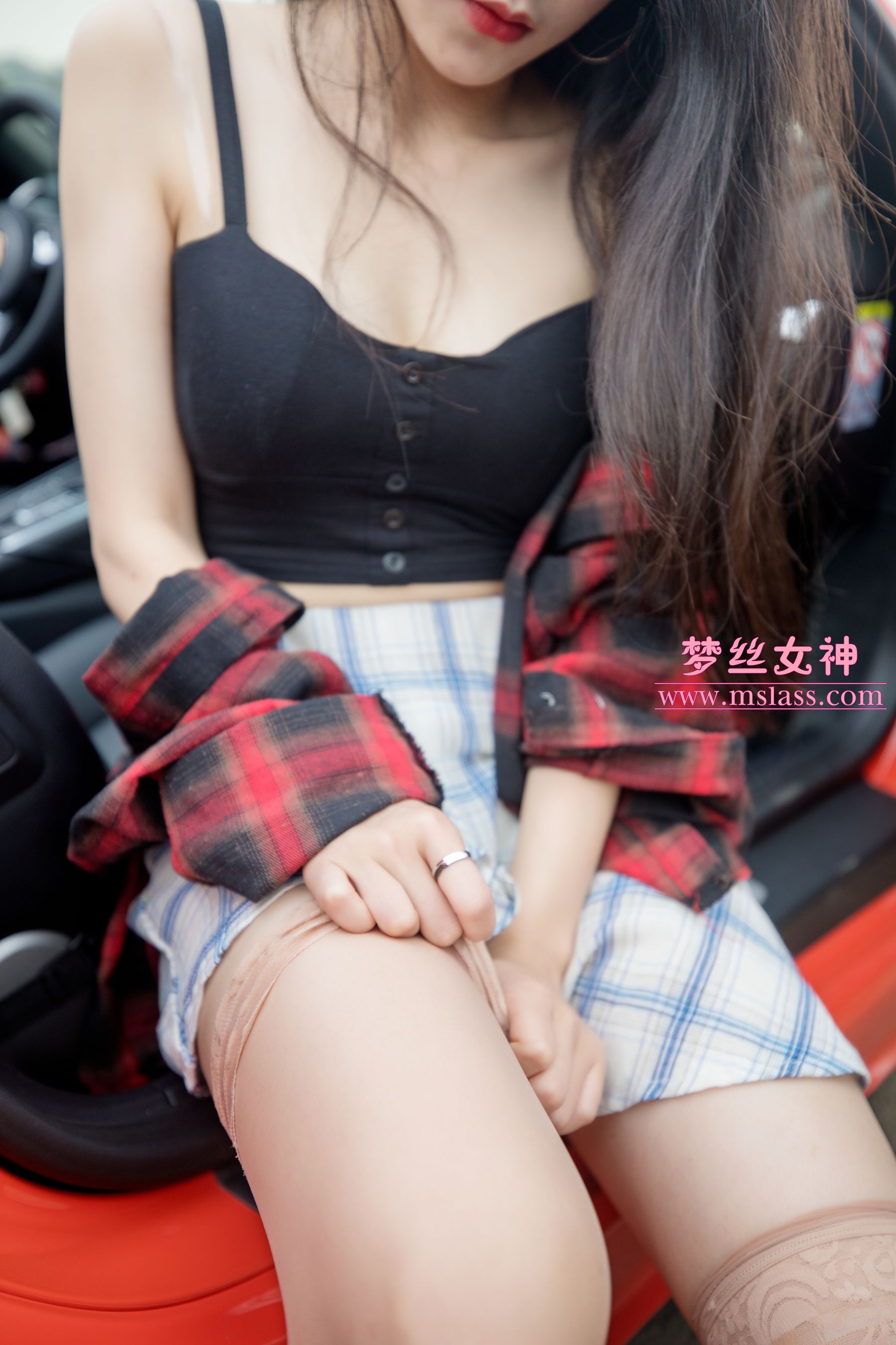 苏安希 跑车丝袜女神-图20