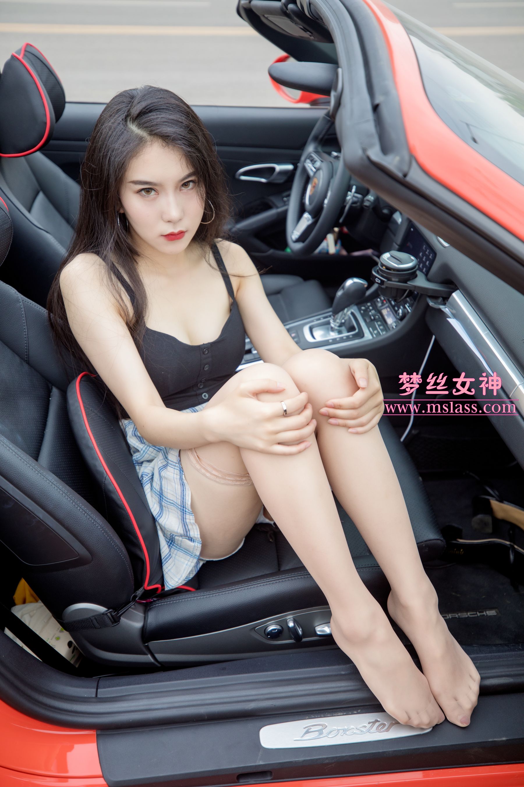 苏安希 跑车丝袜女神-图34