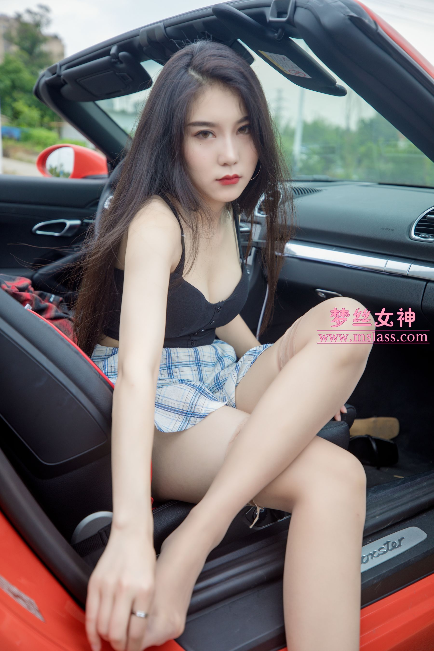 苏安希 跑车丝袜女神-图53