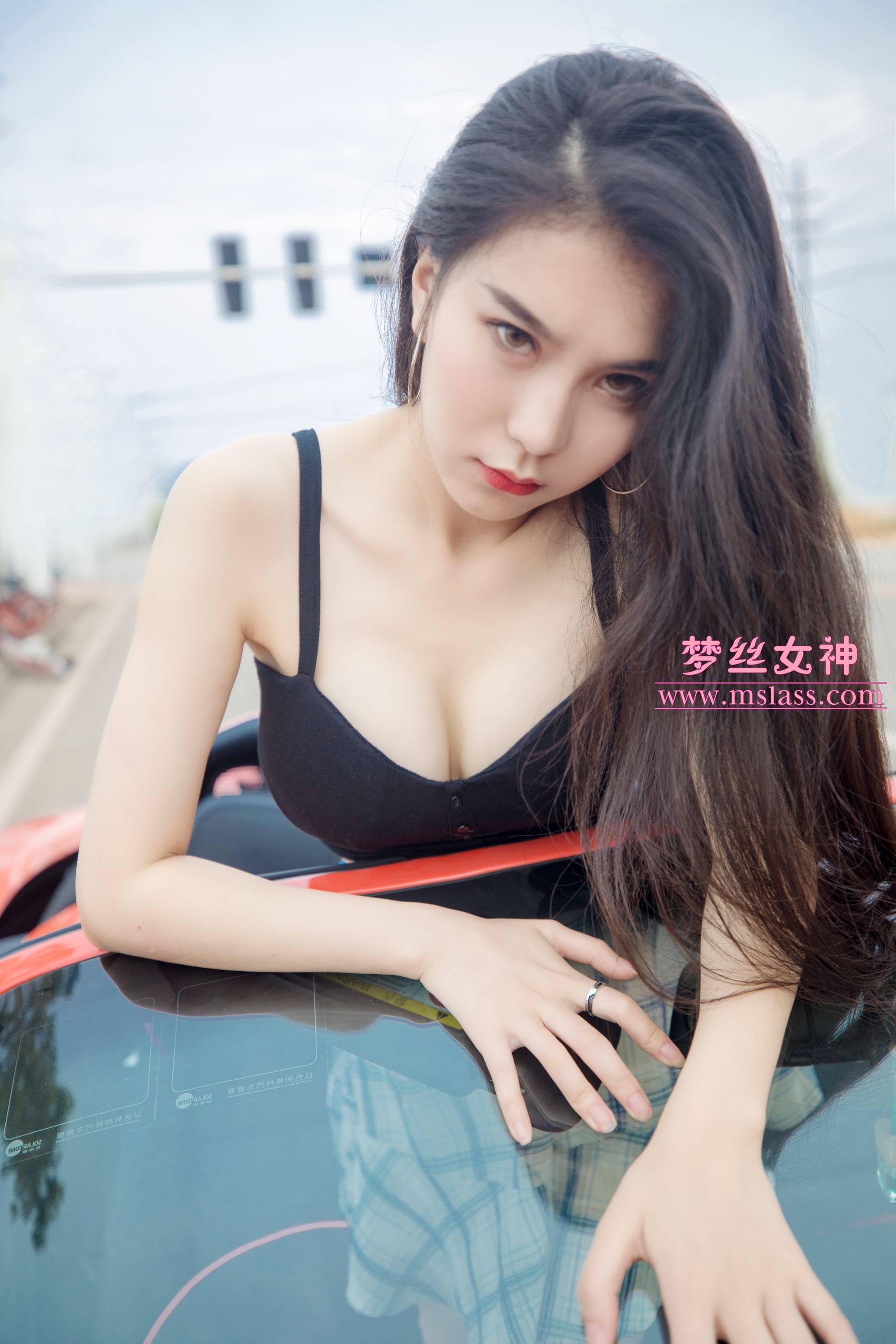 苏安希 跑车丝袜女神-图75