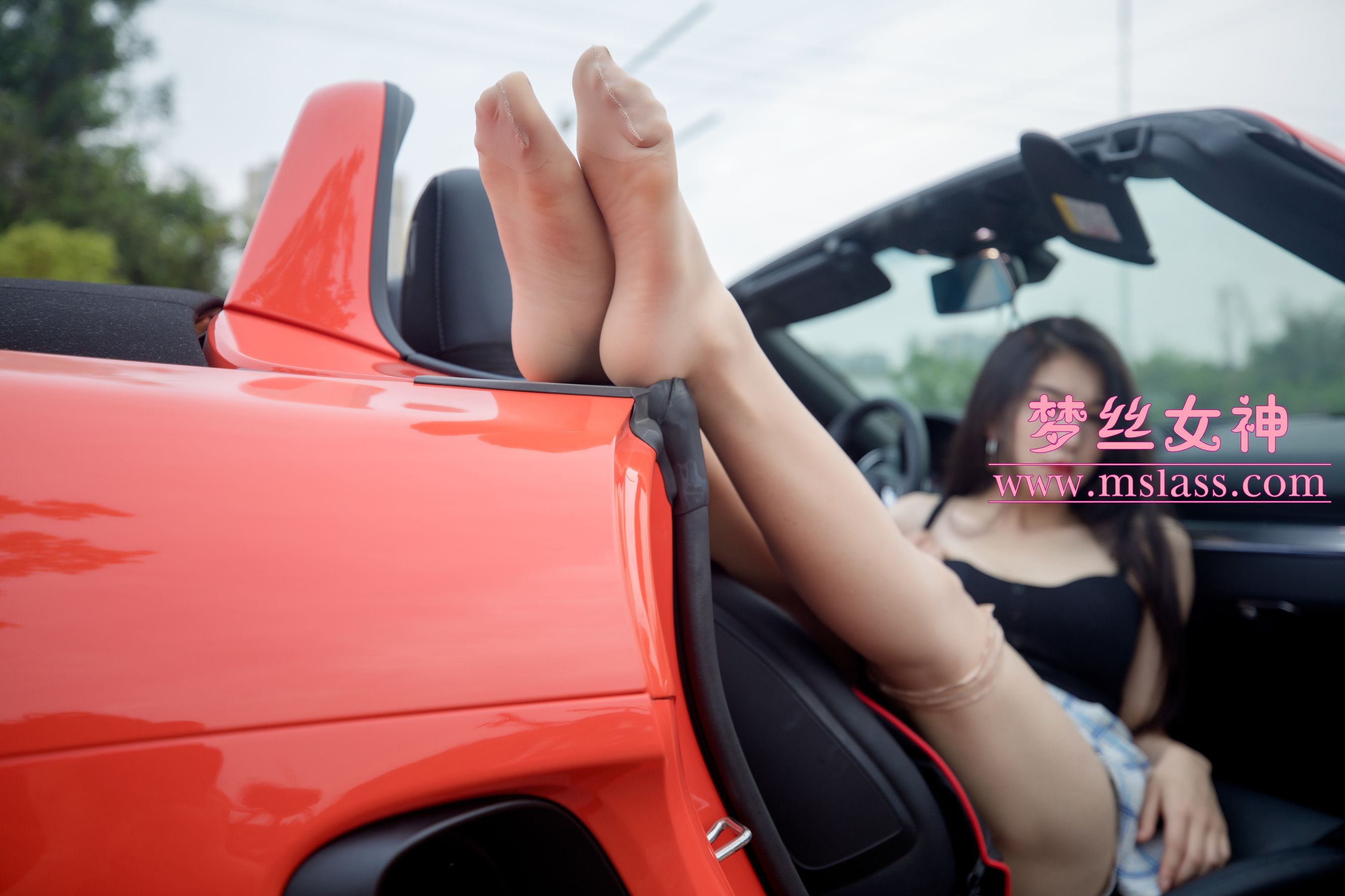 苏安希 跑车丝袜女神-图85