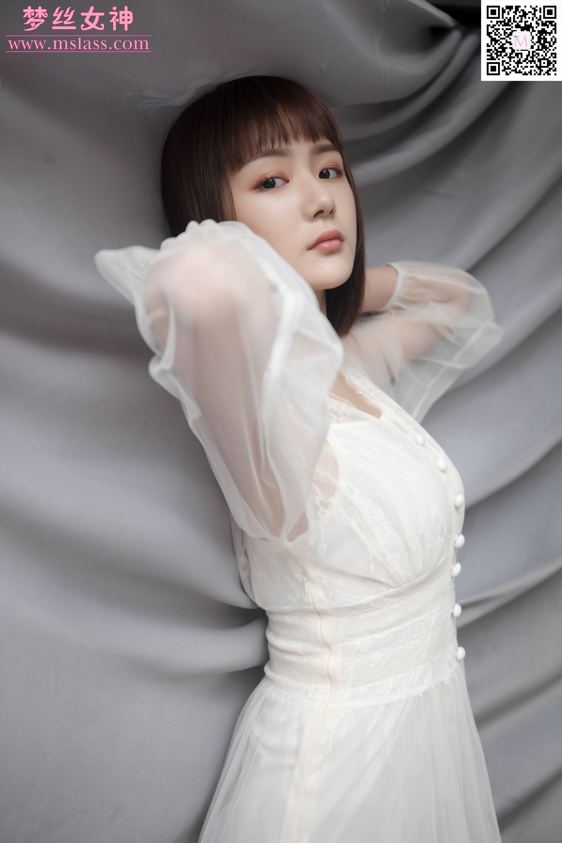 莎莎 透明白纱裙-图10