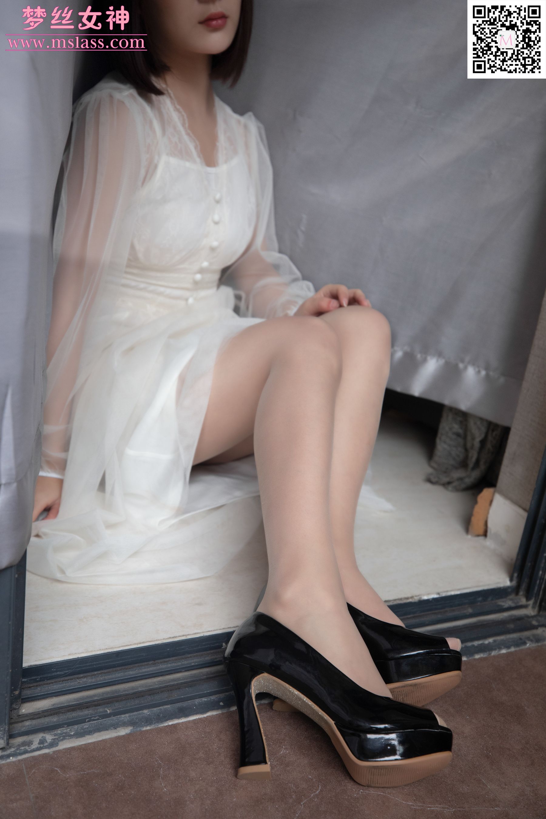 莎莎 透明白纱裙-图15