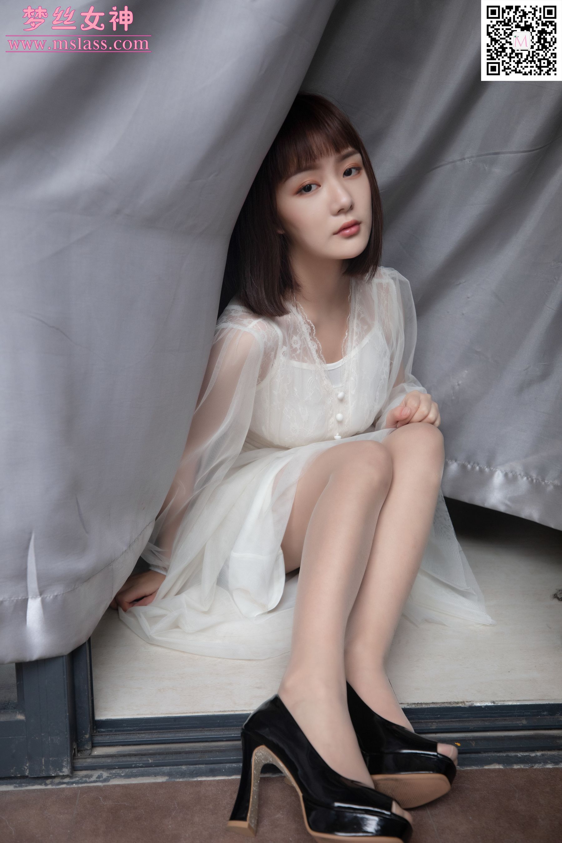 莎莎 透明白纱裙-图16