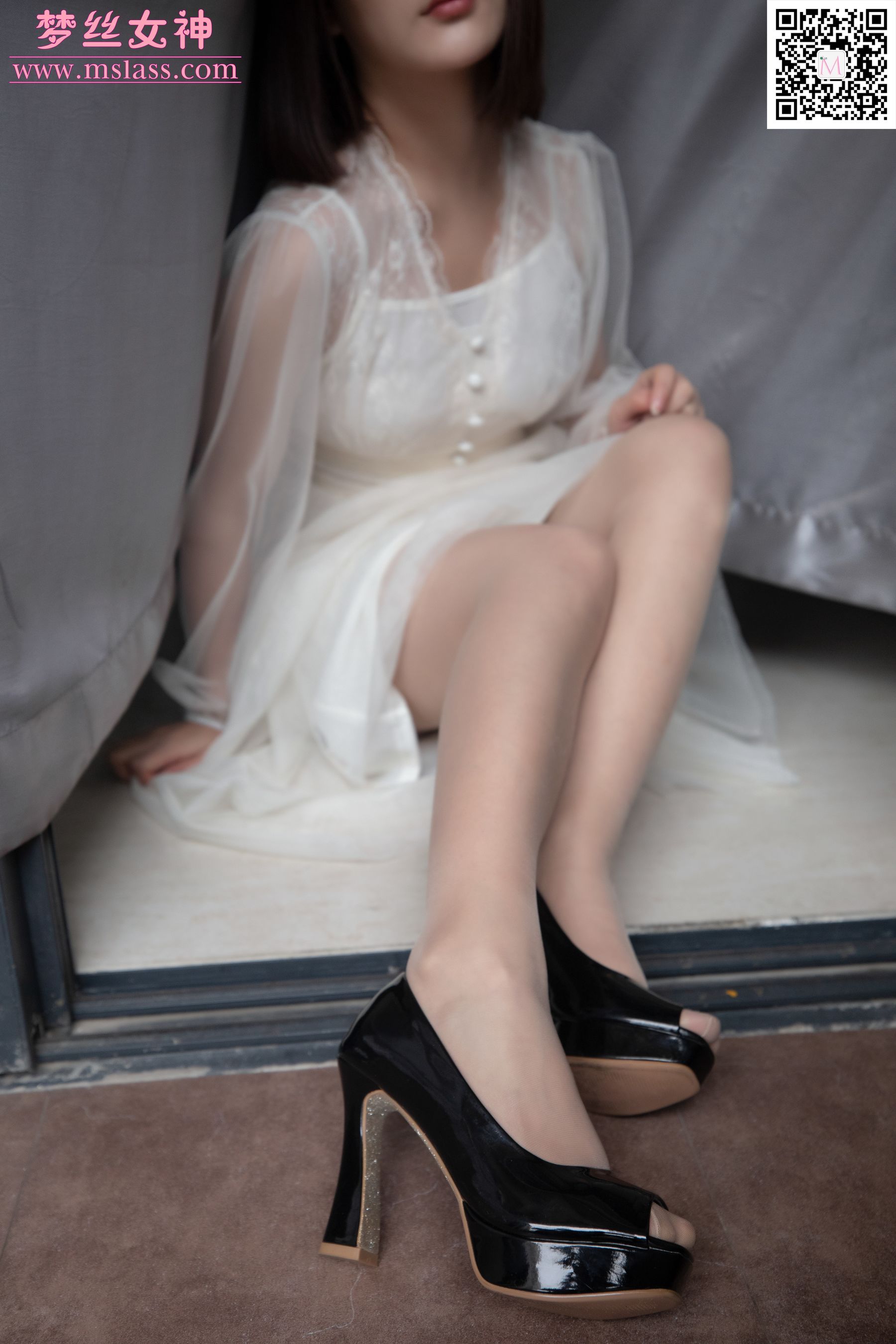 莎莎 透明白纱裙-图17