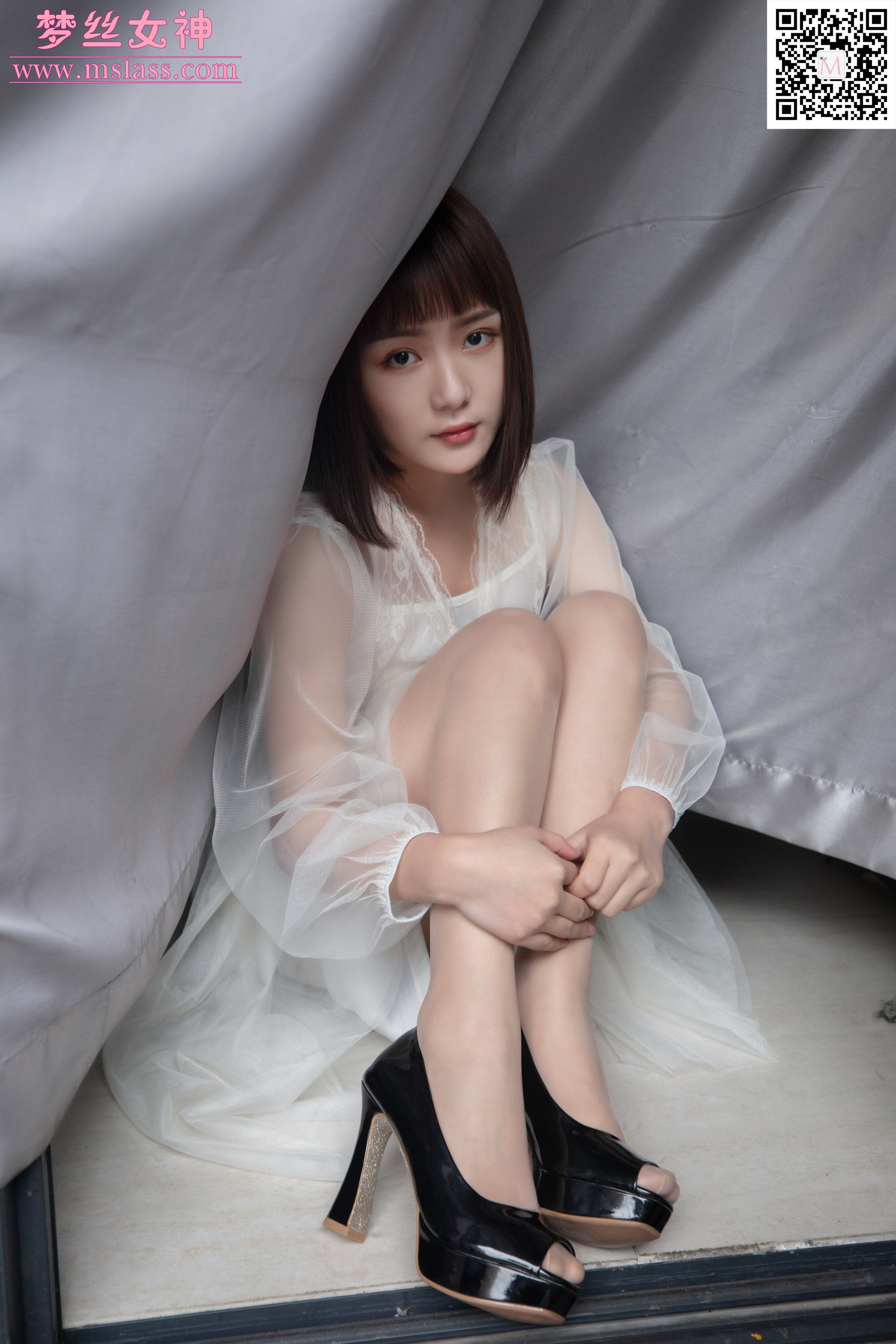 莎莎 透明白纱裙-图18