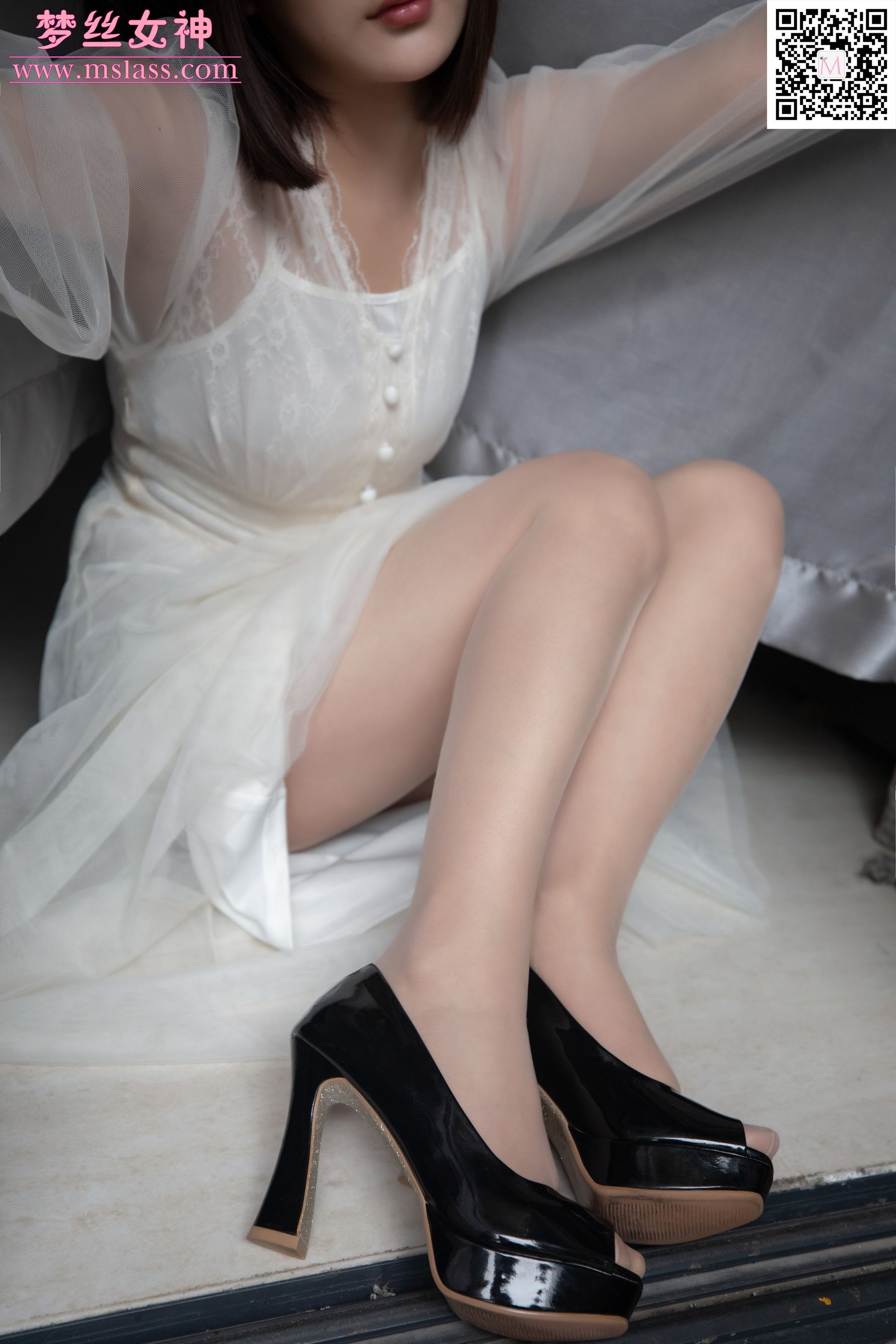 莎莎 透明白纱裙-图20