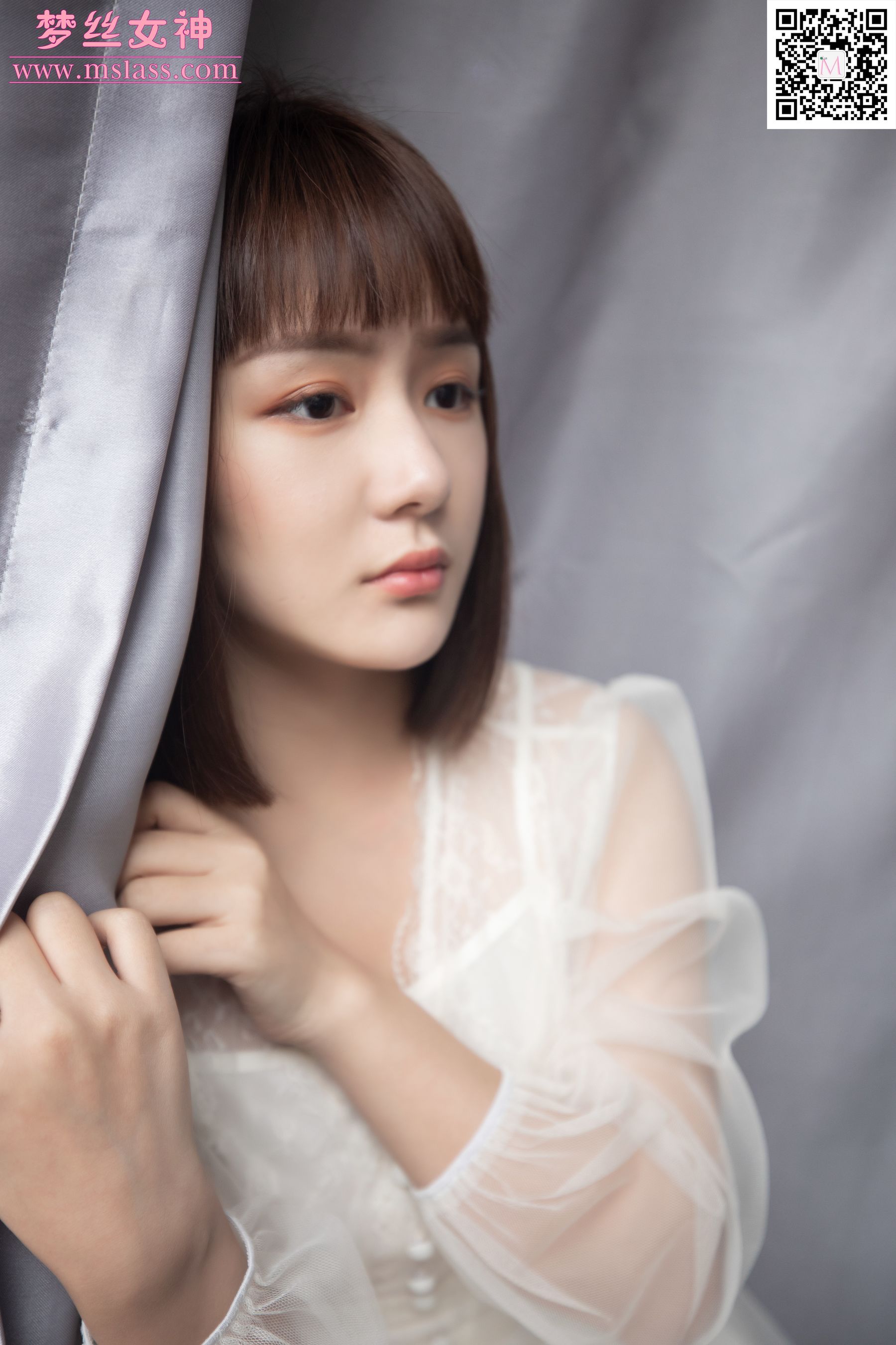 莎莎 透明白纱裙-图2