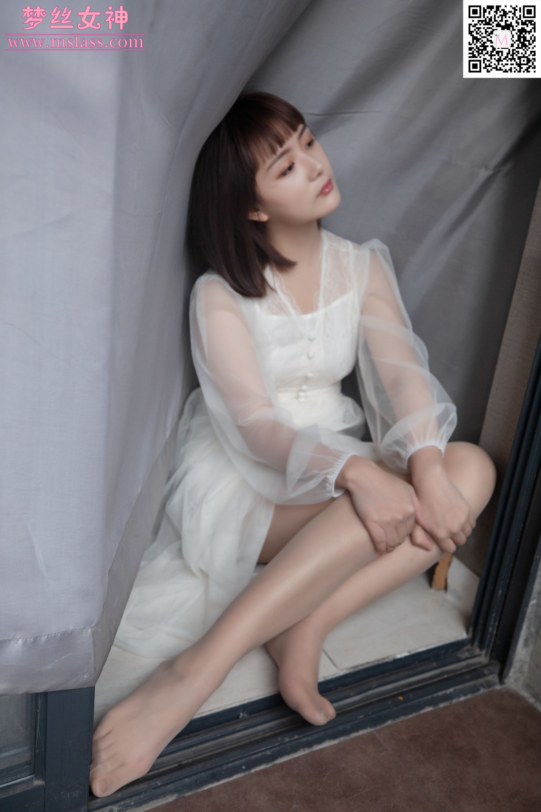 莎莎 透明白纱裙-图32