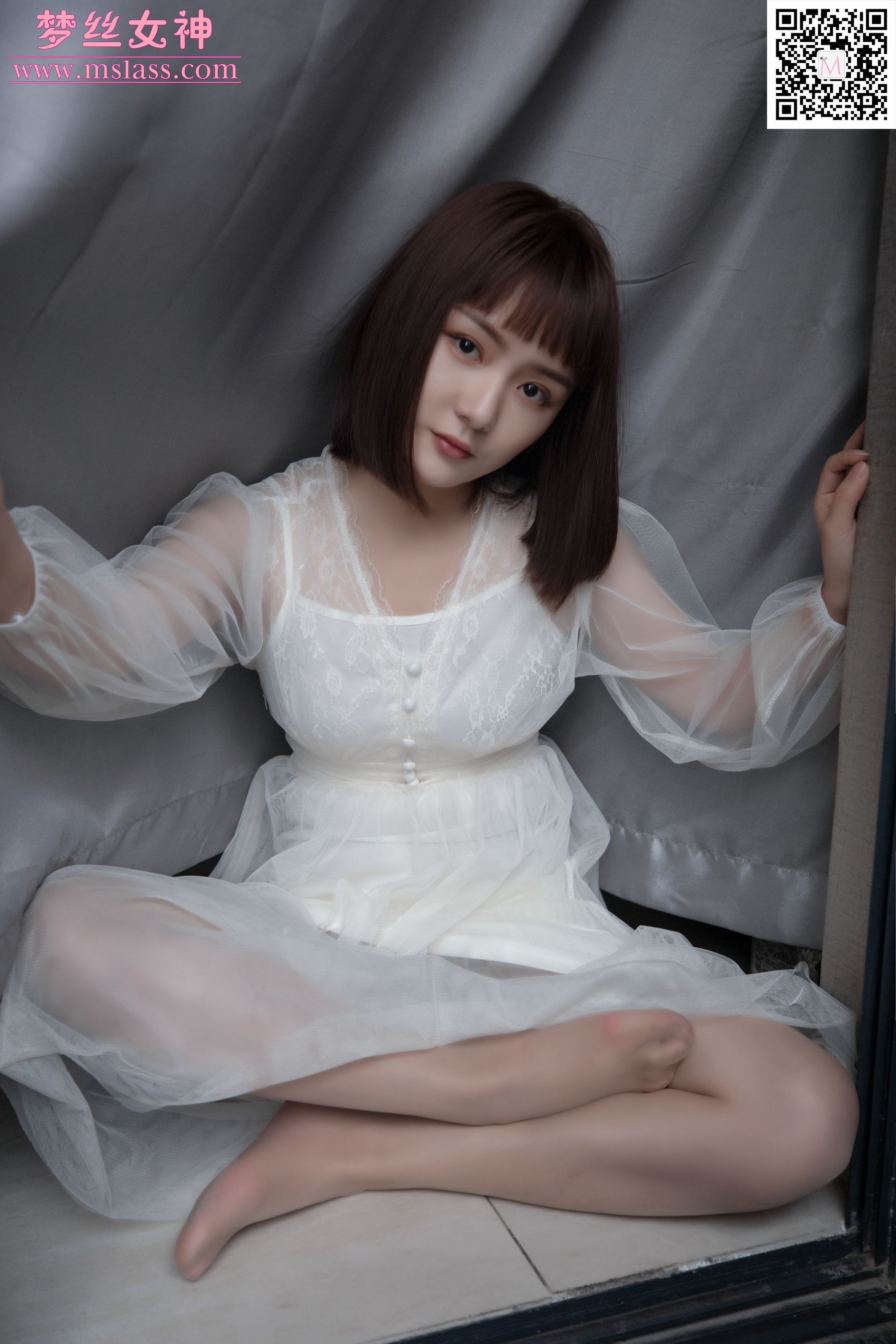 莎莎 透明白纱裙-图37