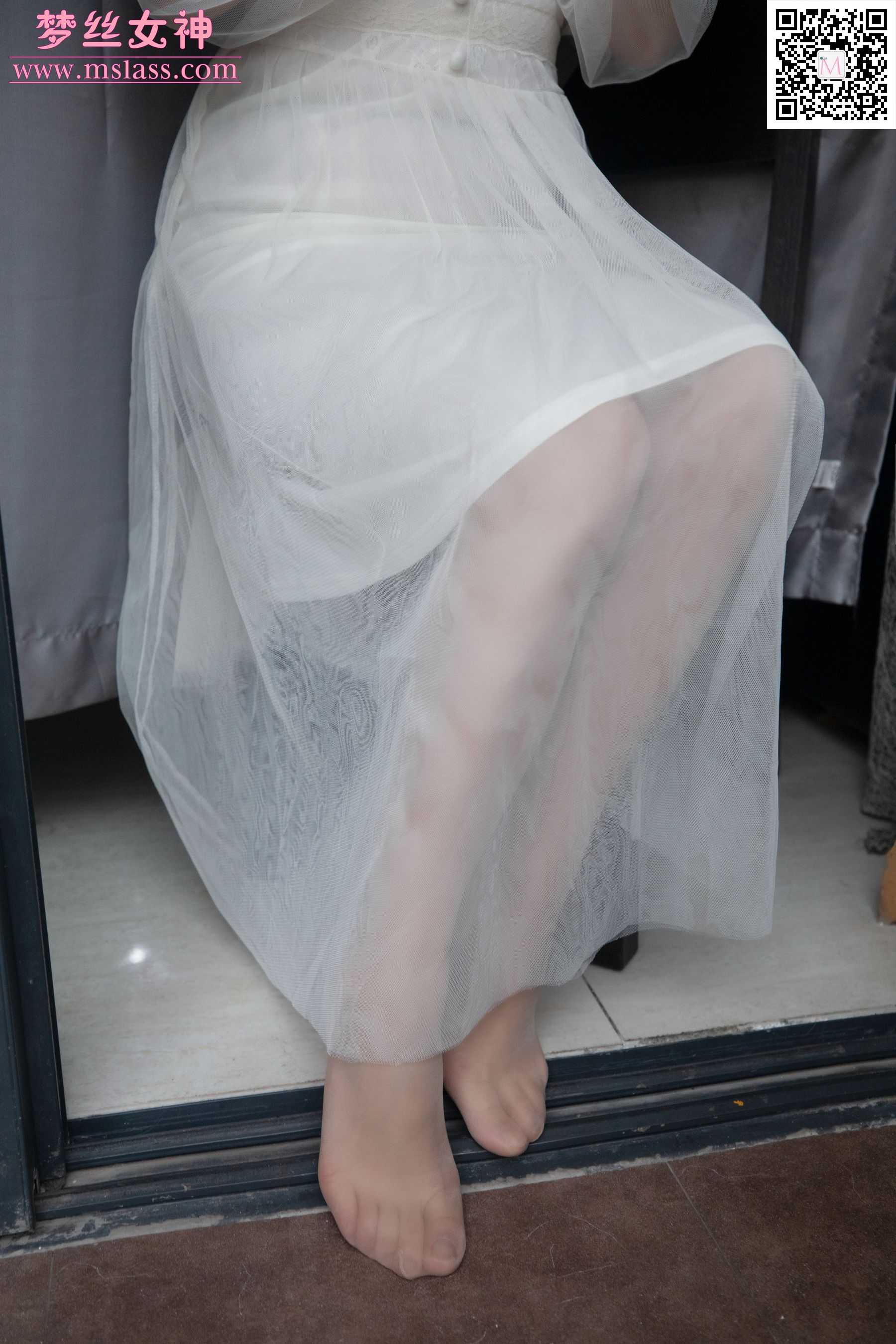 莎莎 透明白纱裙-图40