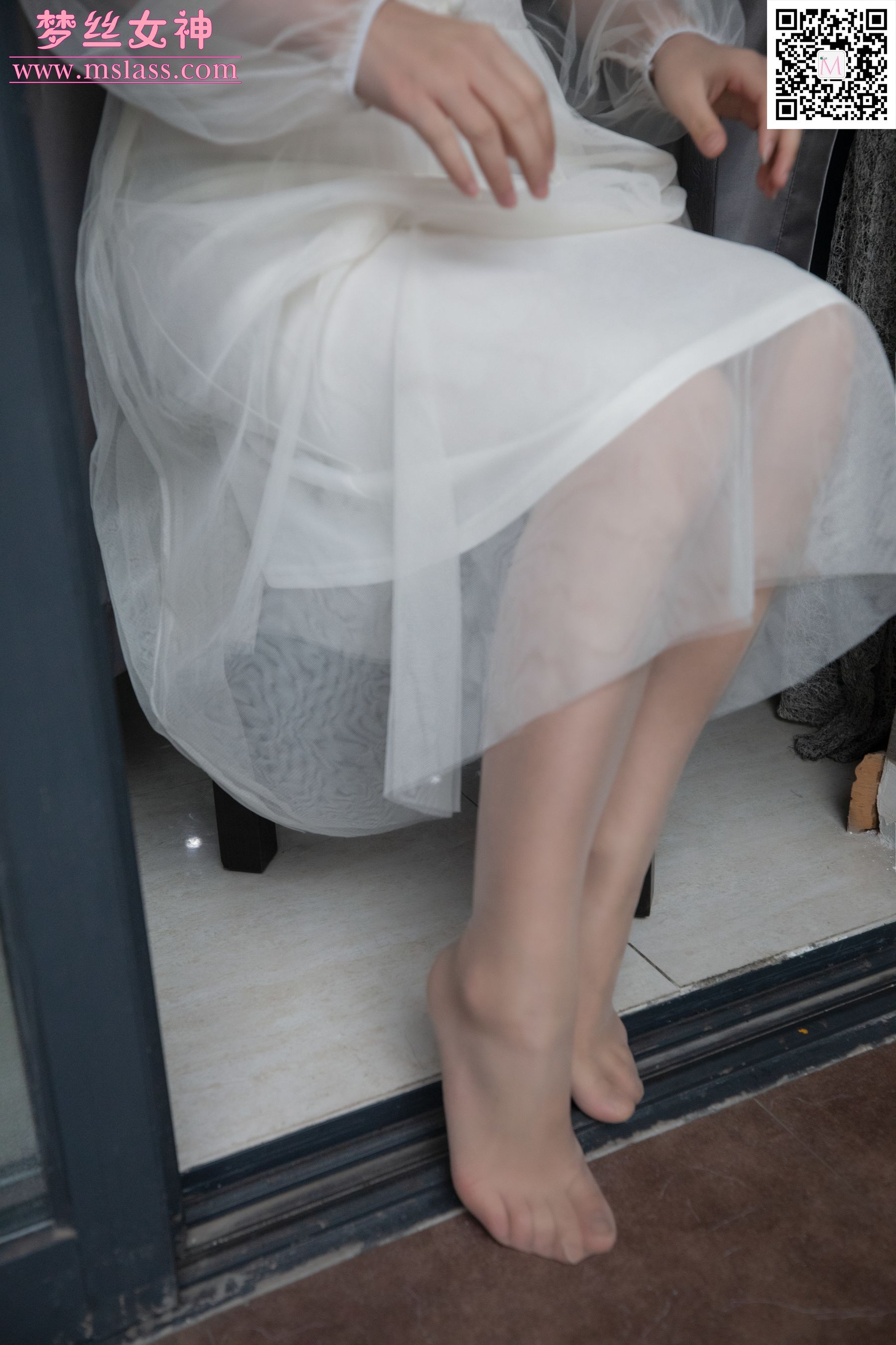 莎莎 透明白纱裙-图42