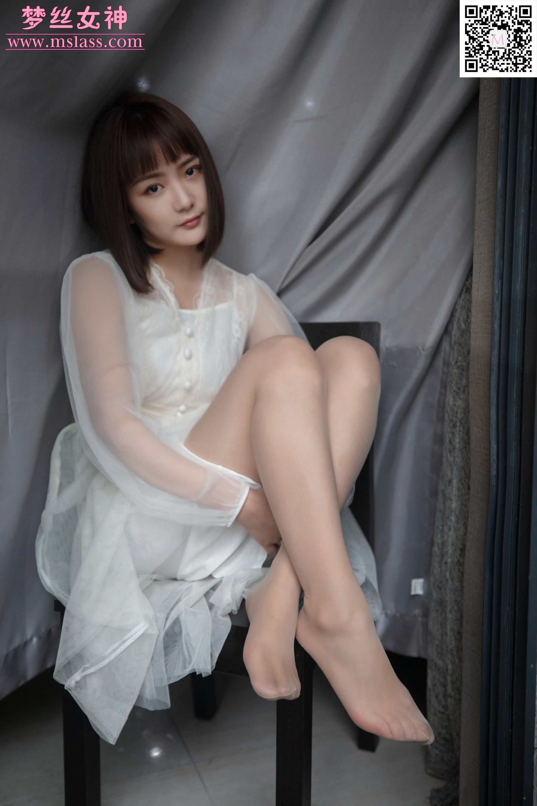 莎莎 透明白纱裙-图52