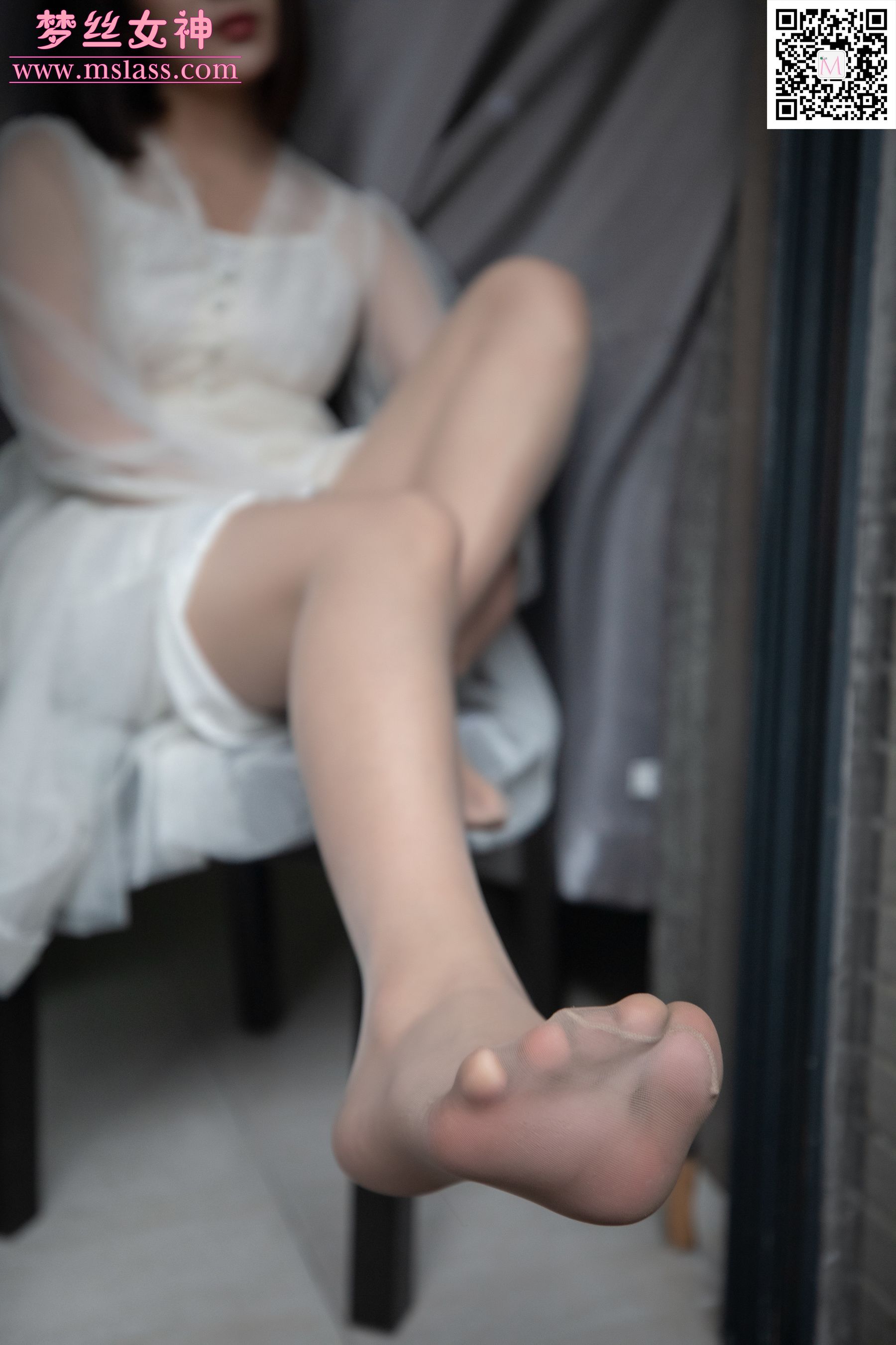 莎莎 透明白纱裙-图59