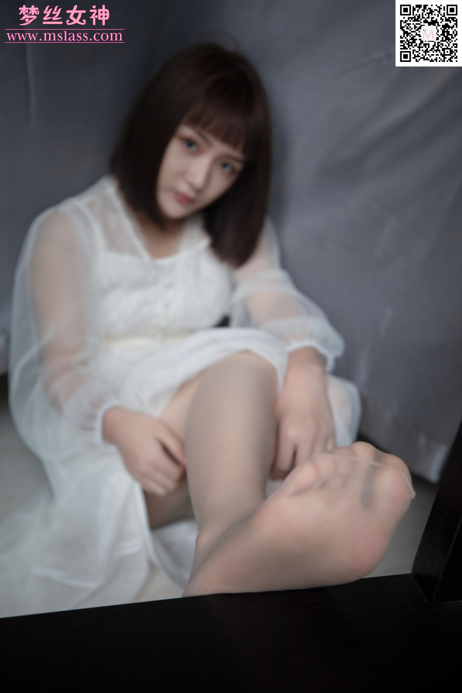 莎莎 透明白纱裙-图60