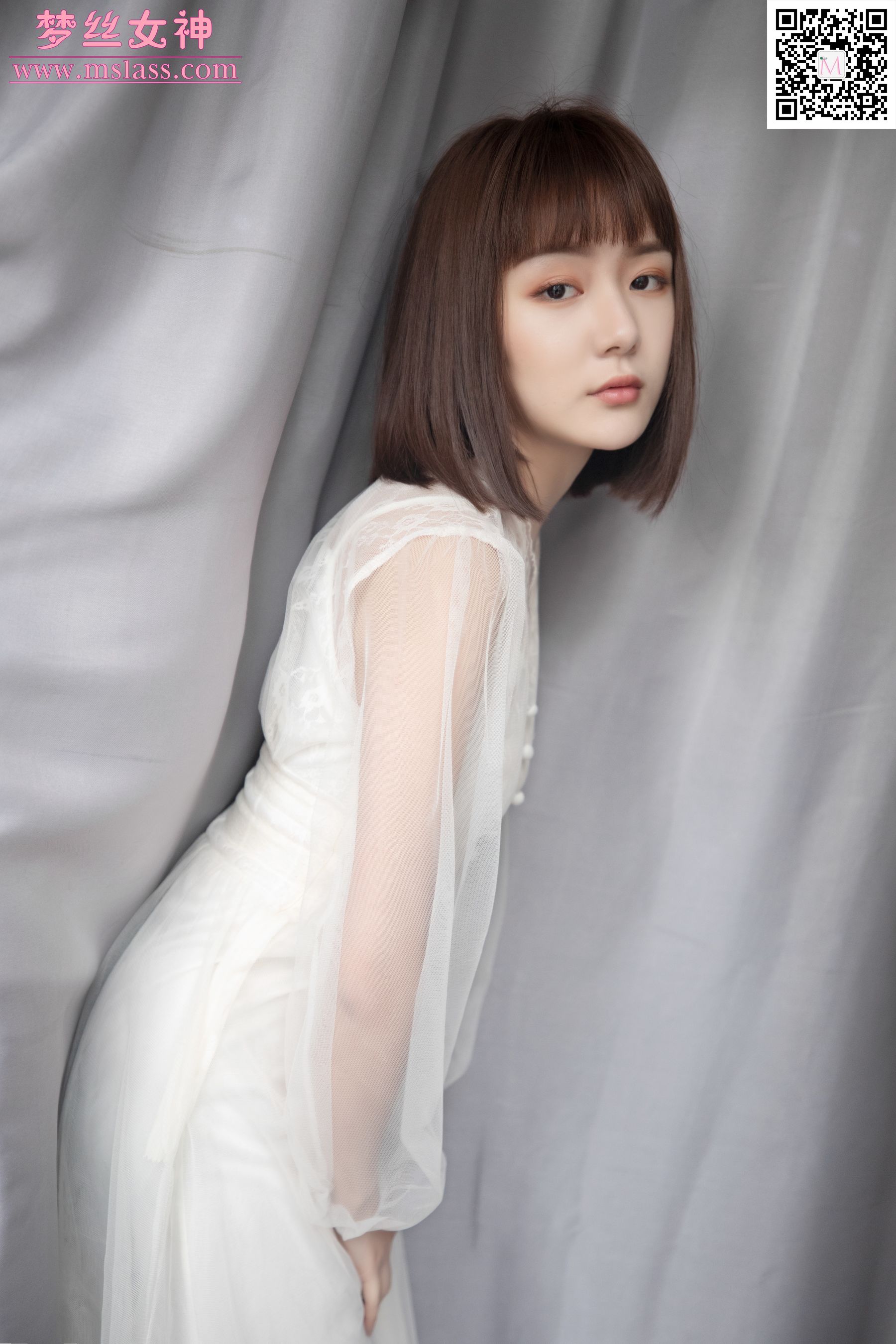 莎莎 透明白纱裙-图6