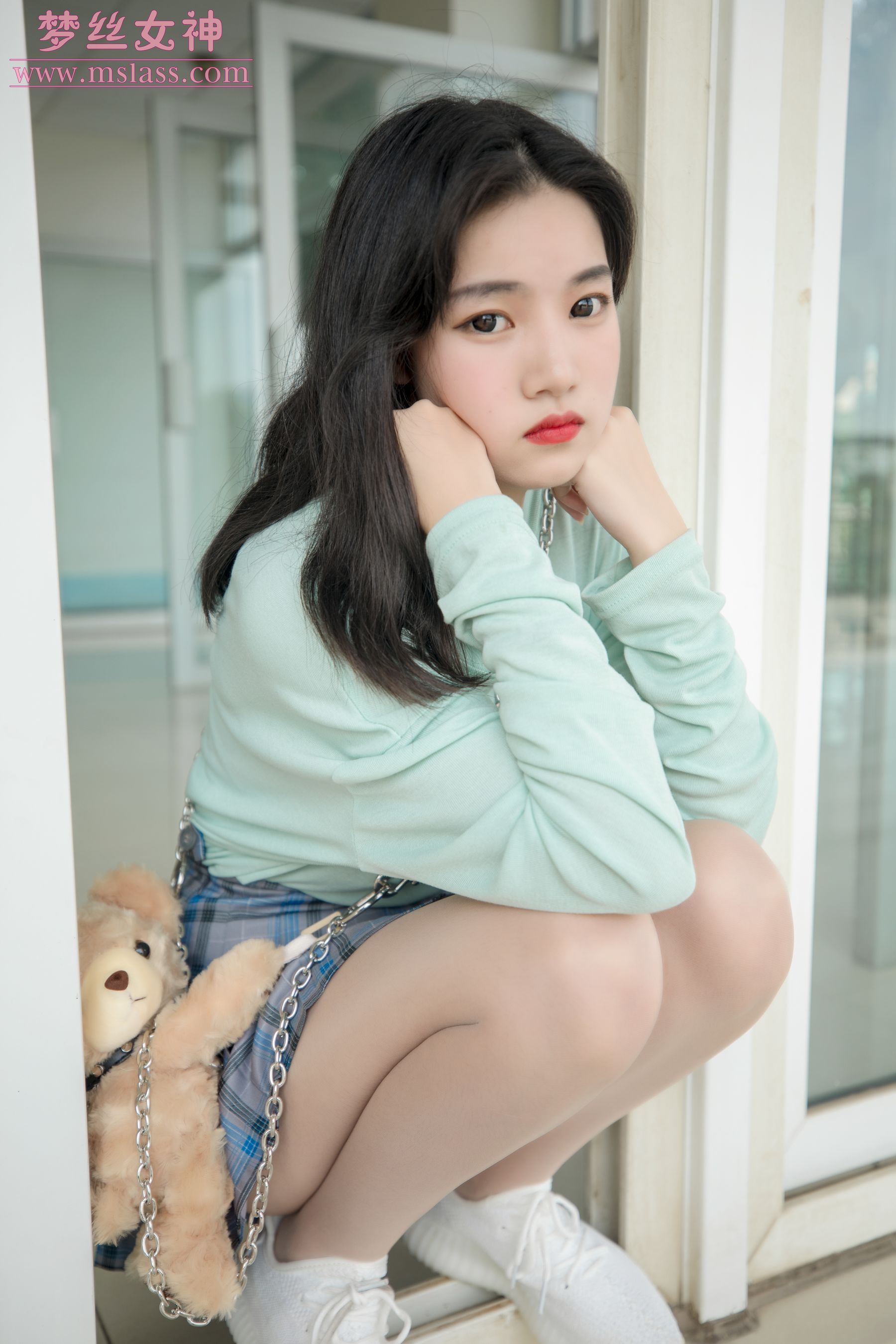 酥酥 恬静的小白鞋丝袜-图9