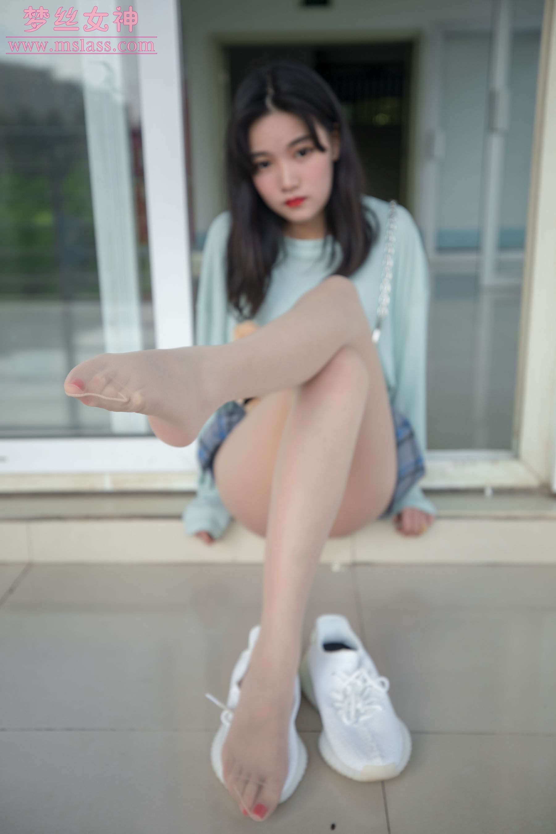 酥酥 恬静的小白鞋丝袜-图65