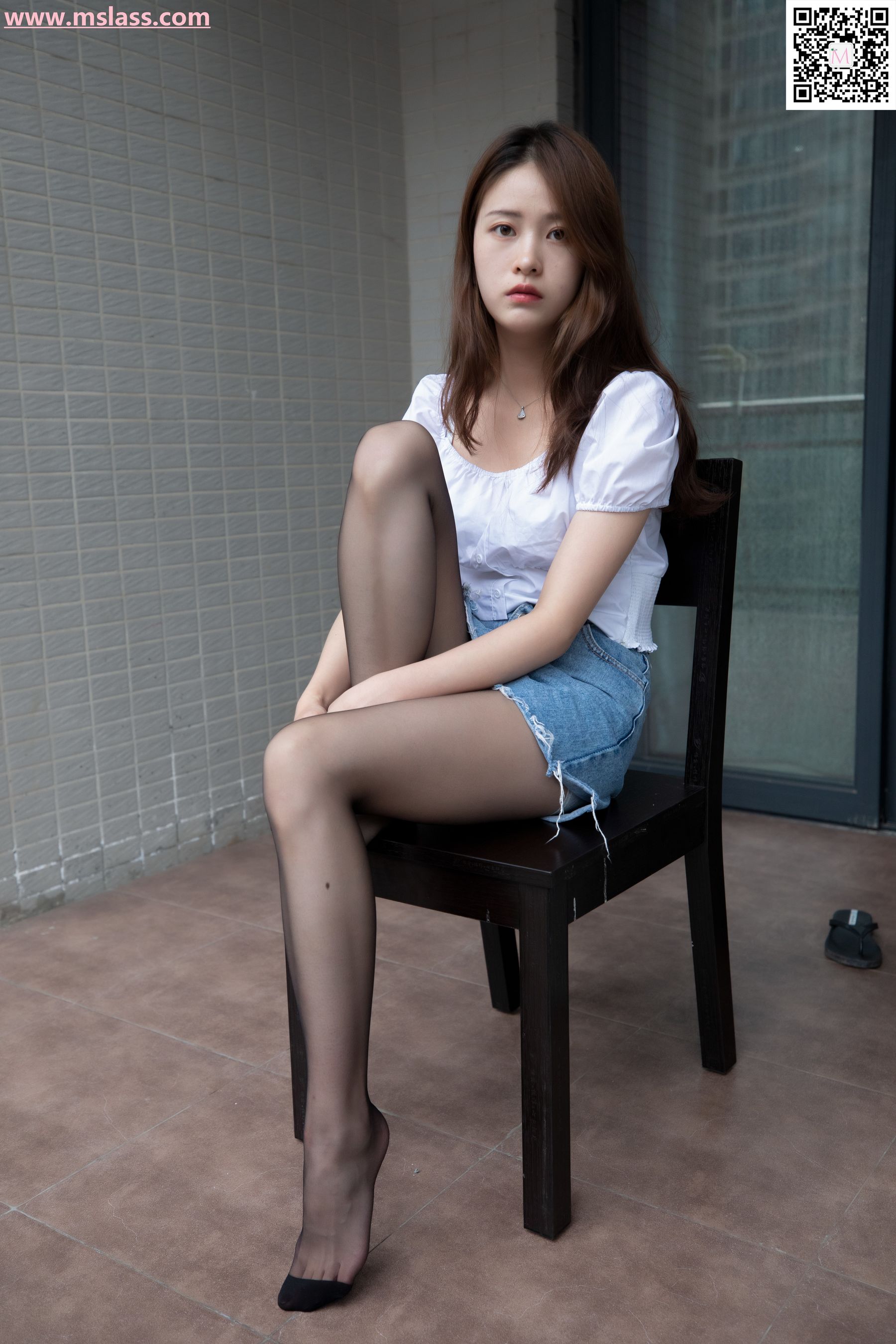 魏婷婷 家里的黑袜-图39