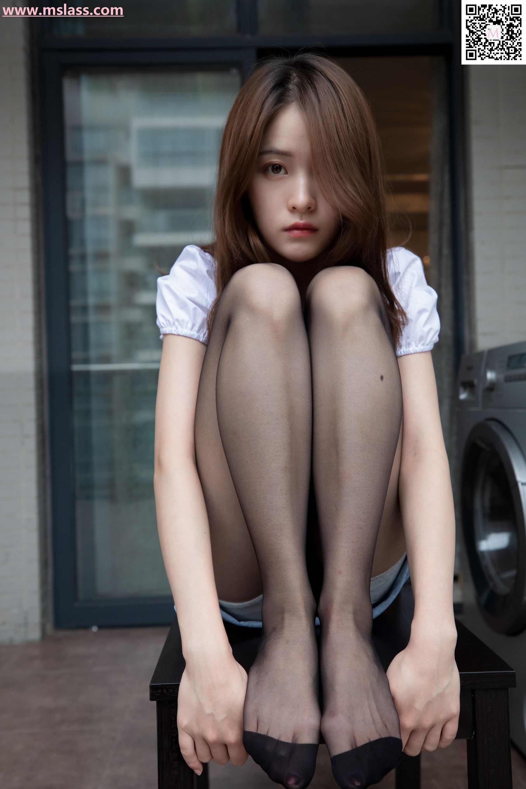 魏婷婷 家里的黑袜-图43