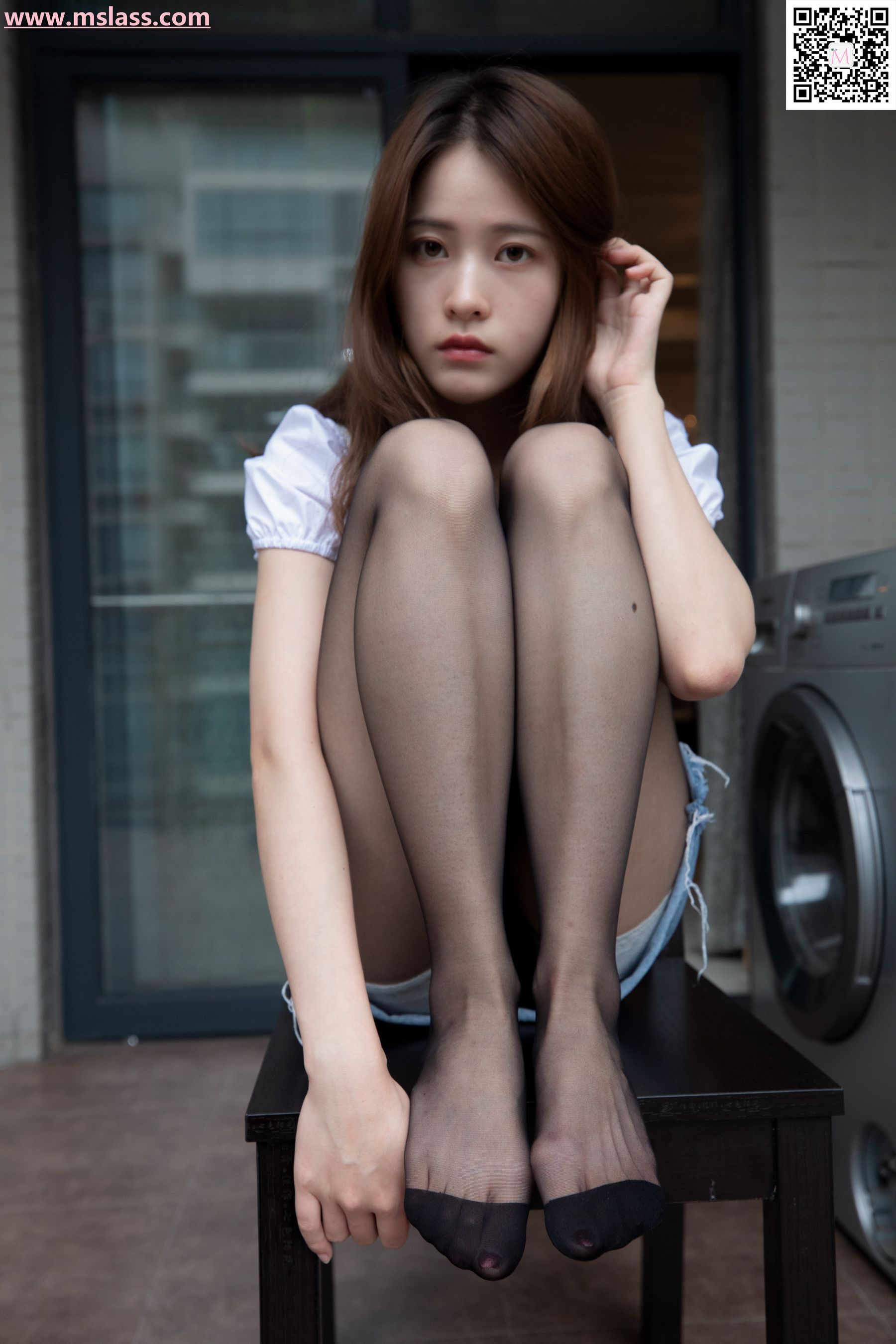 魏婷婷 家里的黑袜-图44