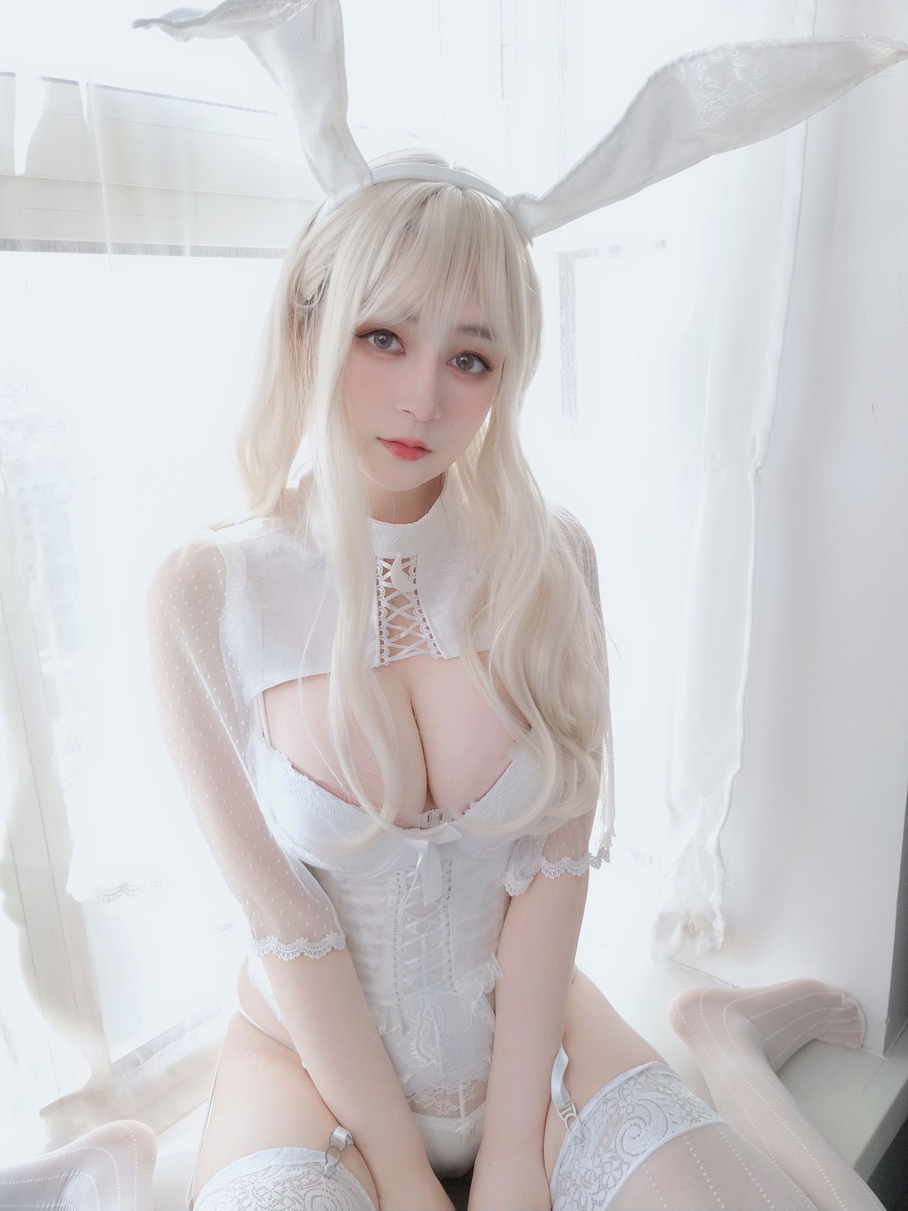 Coser小姐姐白银 - 白丝兔女郎-图36