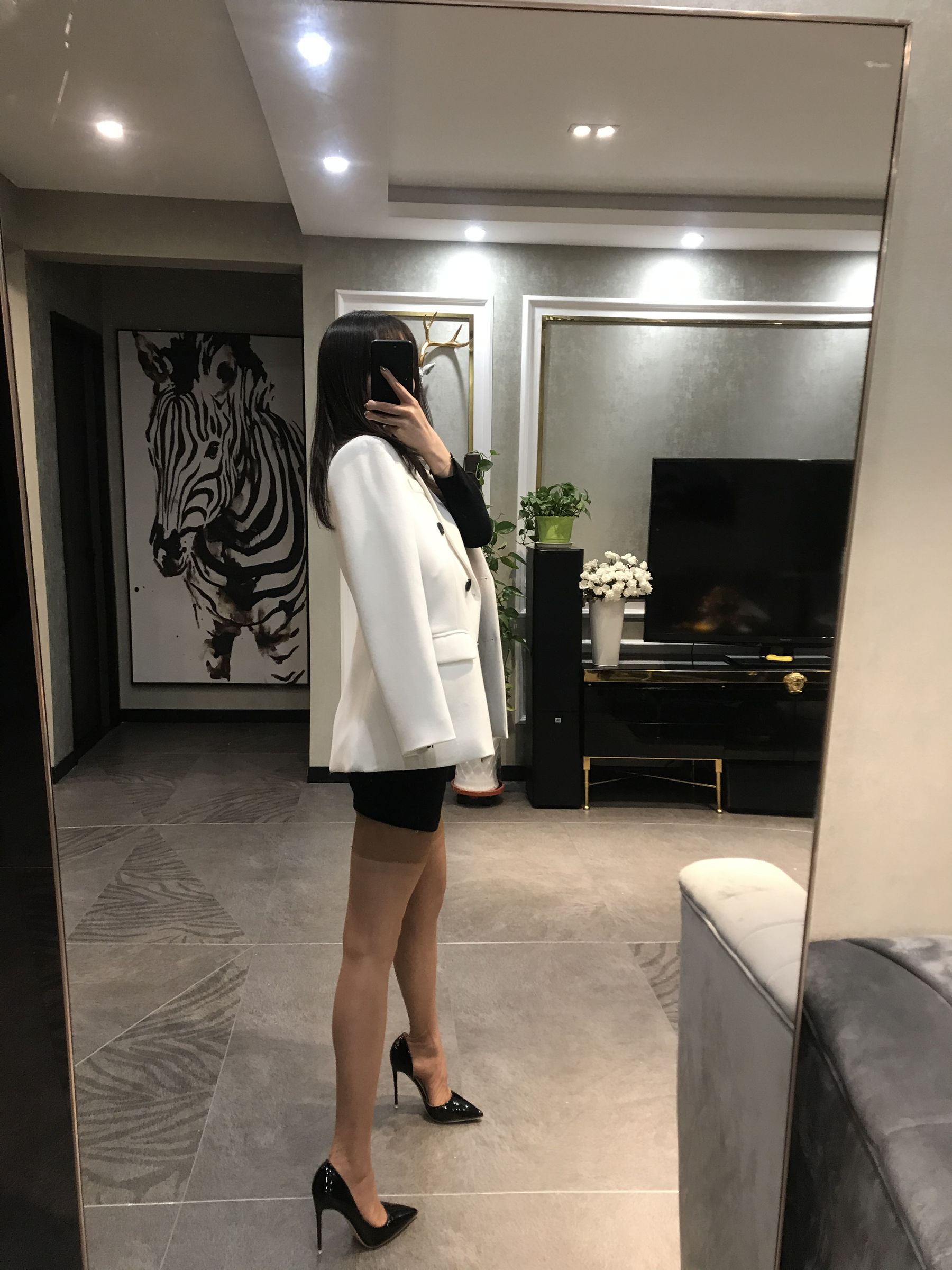 丝足博主麋鹿_Monroe 2020.04.09 桃肉吊袜-图1