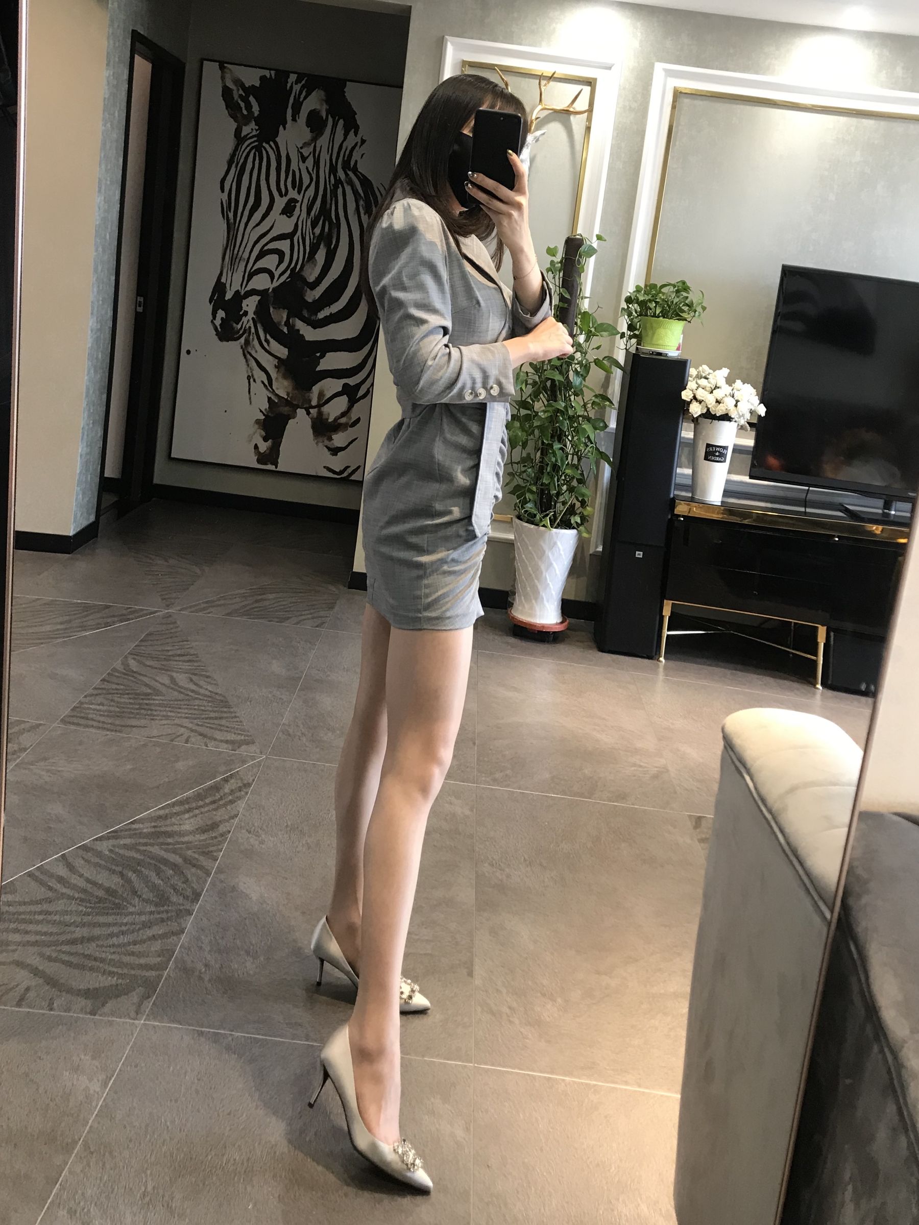丝足博主麋鹿_Monroe 2020.04.15 御姐薄丝-图14
