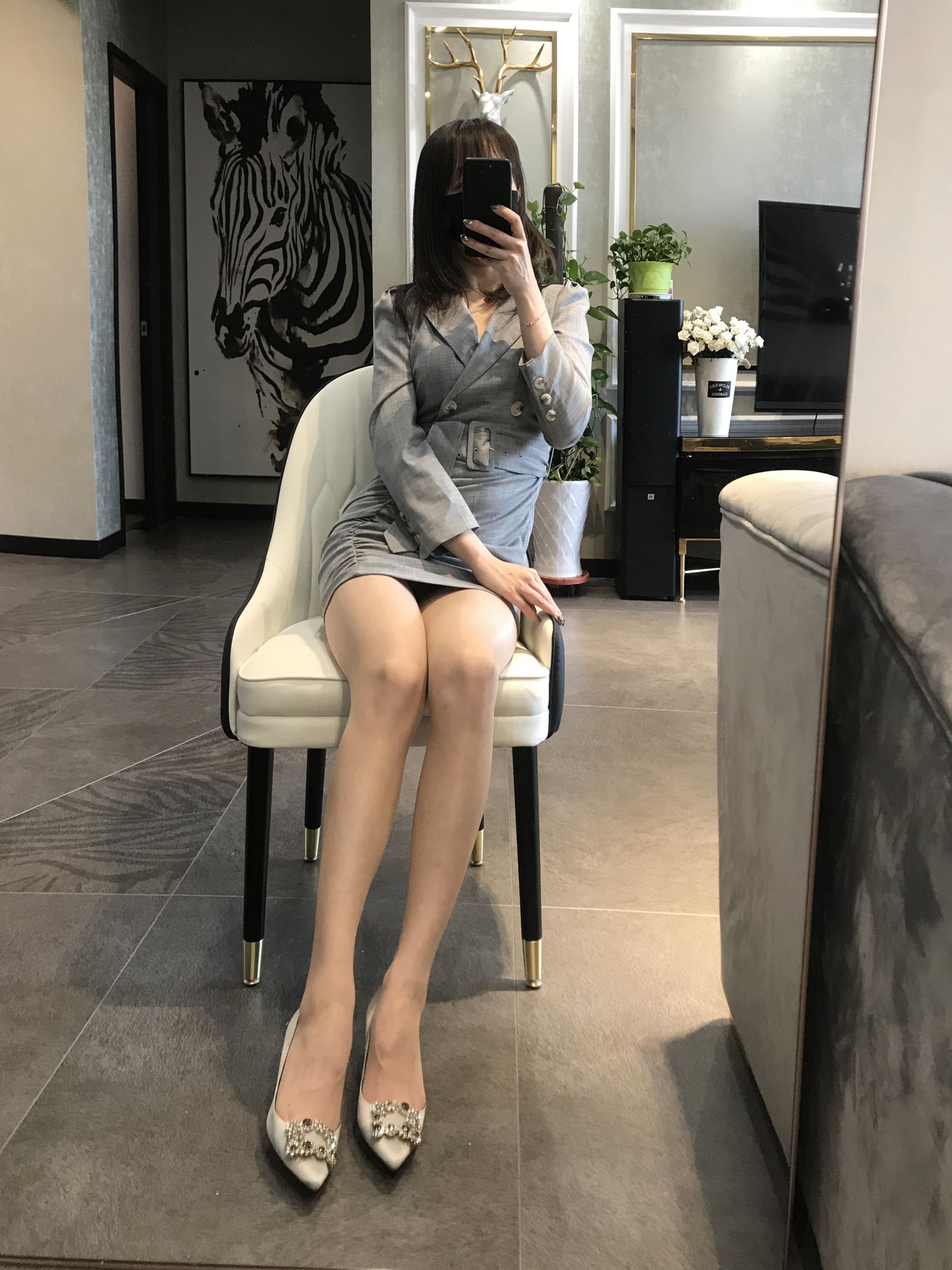 丝足博主麋鹿_Monroe 2020.04.15 御姐薄丝-图18