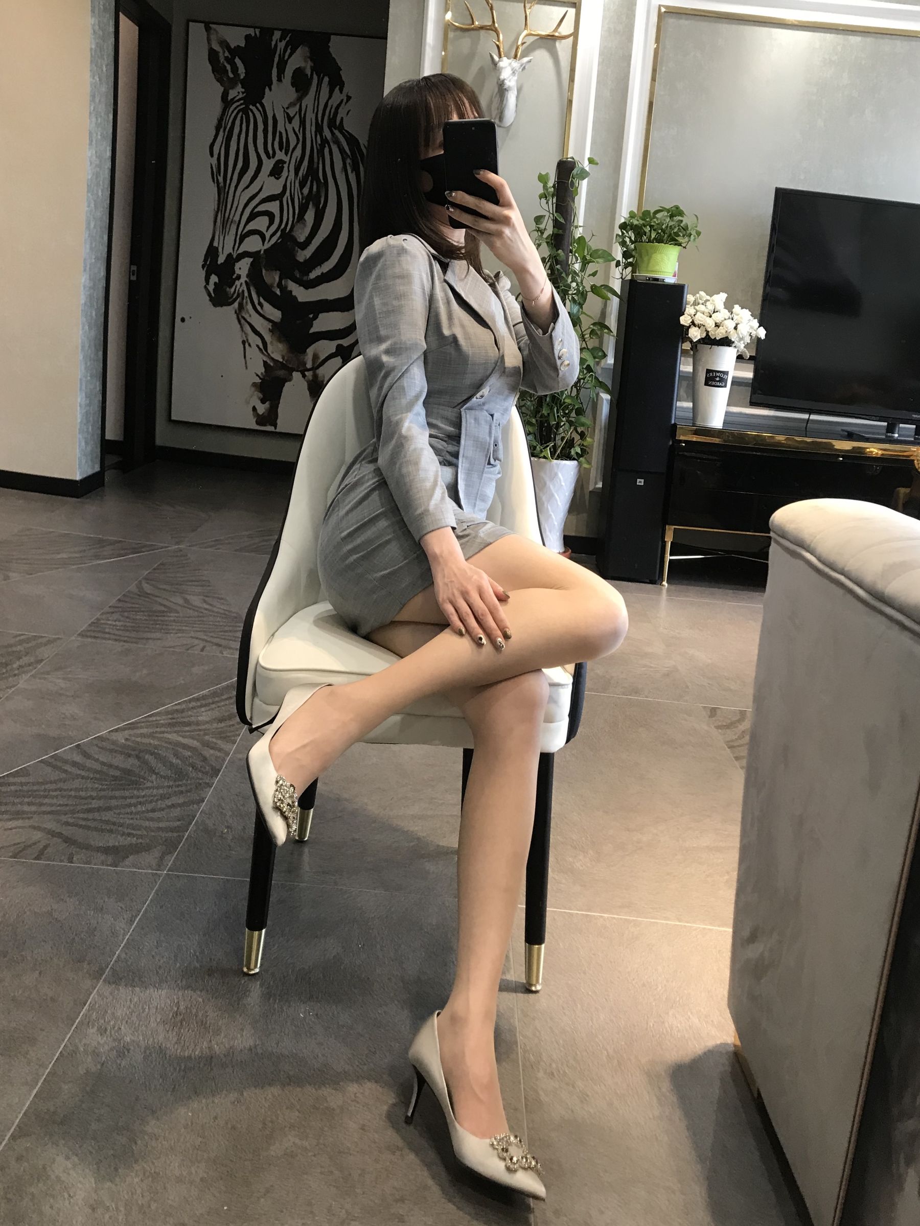 丝足博主麋鹿_Monroe 2020.04.15 御姐薄丝-图21